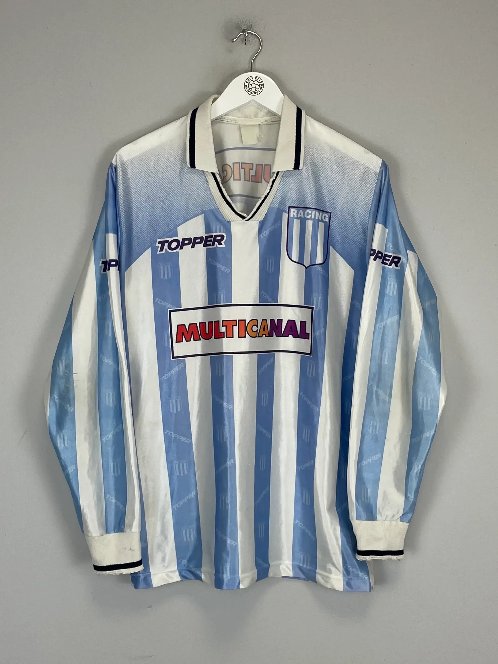 CULT KITS - 1995/96 RACING CLUB L/S HOME SHIRT (L) TOPPER