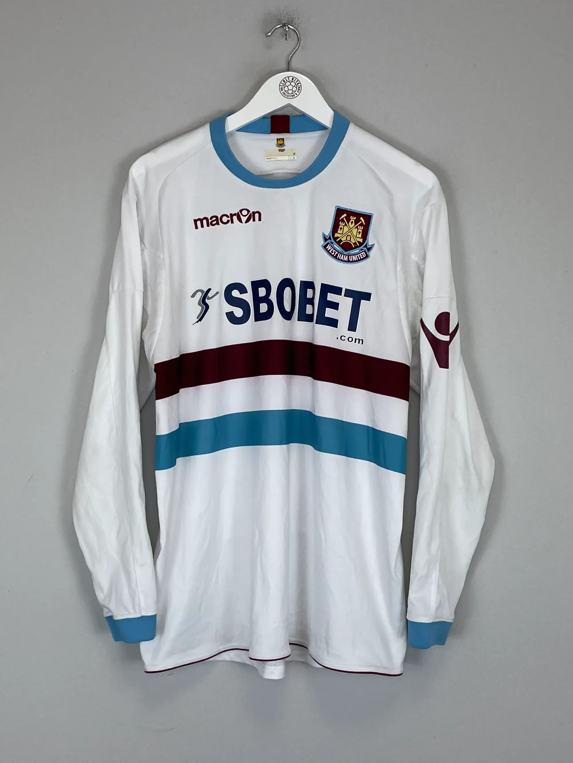2010/11 WEST HAM L/S AWAY SHIRT (M) MACRON | Cult Kits