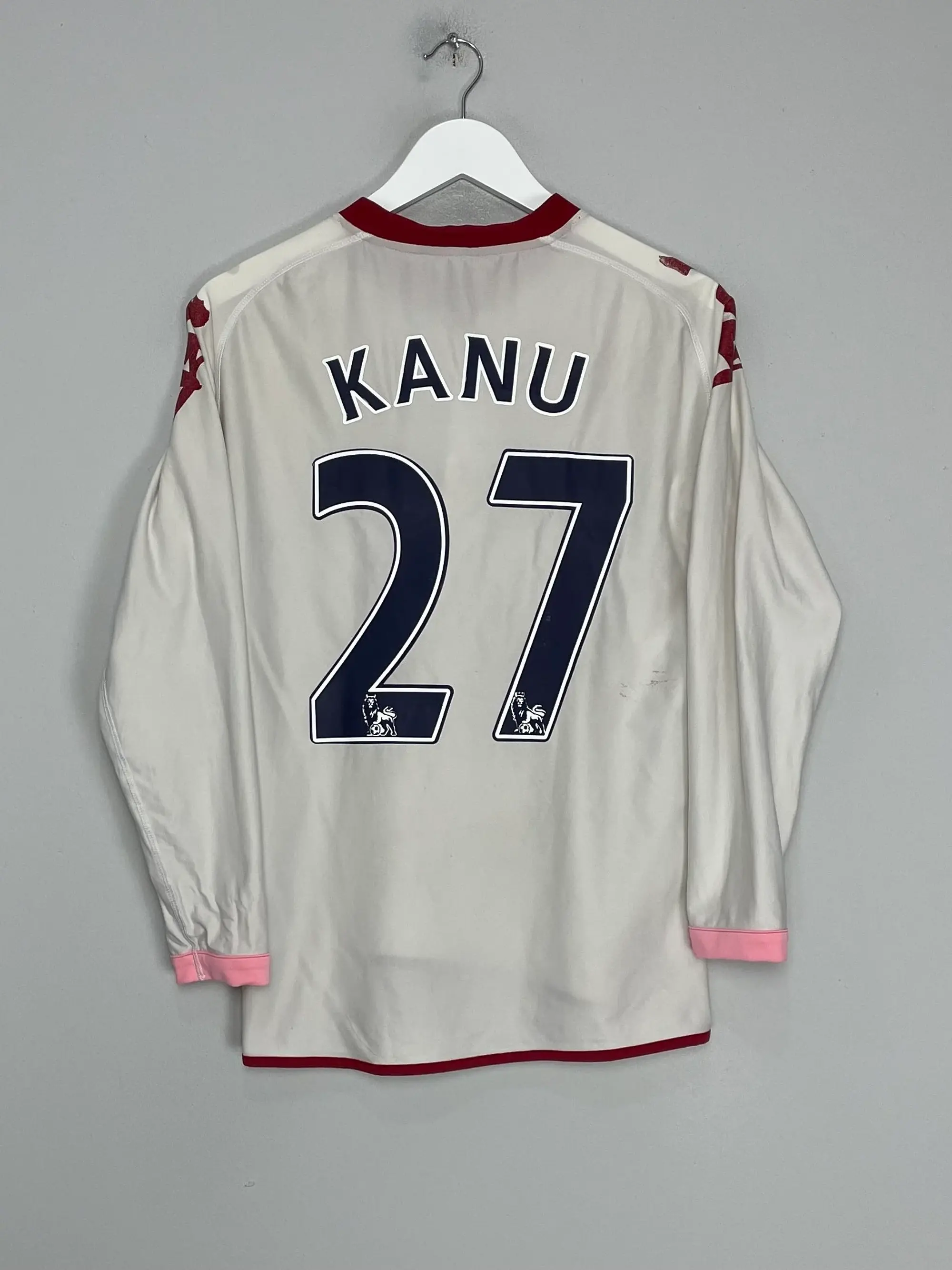 CULT KITS - 2010/11 PORTSMOUTH KANU #27 L/S AWAY SHIRT (S) KAPPA