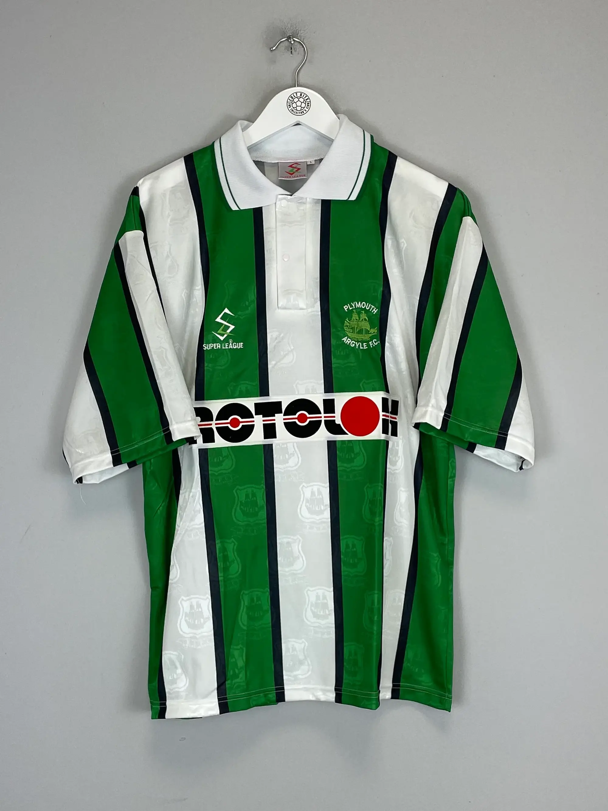 CULT KITS - 1996/97 PLYMOUTH ARGYLE *MINT* AWAY SHIRT (L) SUPER LEAGUE
