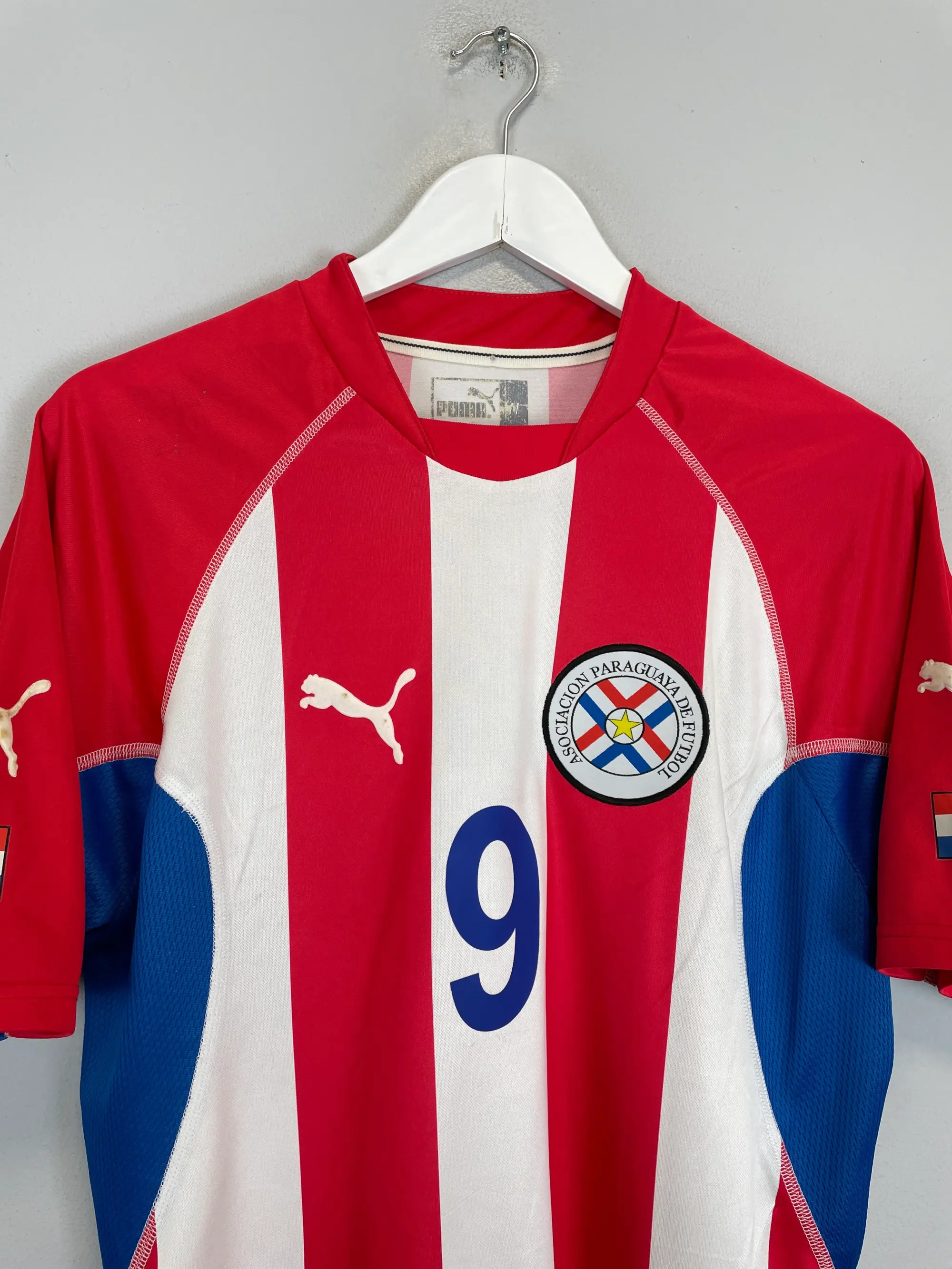 CULT KITS - 2002/03 PARAGUAY SANTA CRUZ #9 HOME SHIRT (M) PUMA
