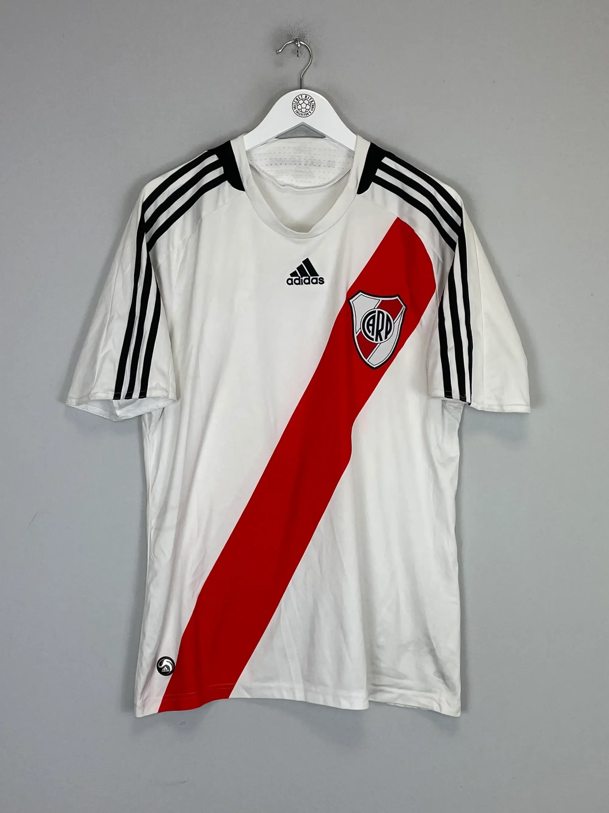 CULT KITS - 2008/10 RIVER PLATE HOME SHIRT (L) ADIDAS