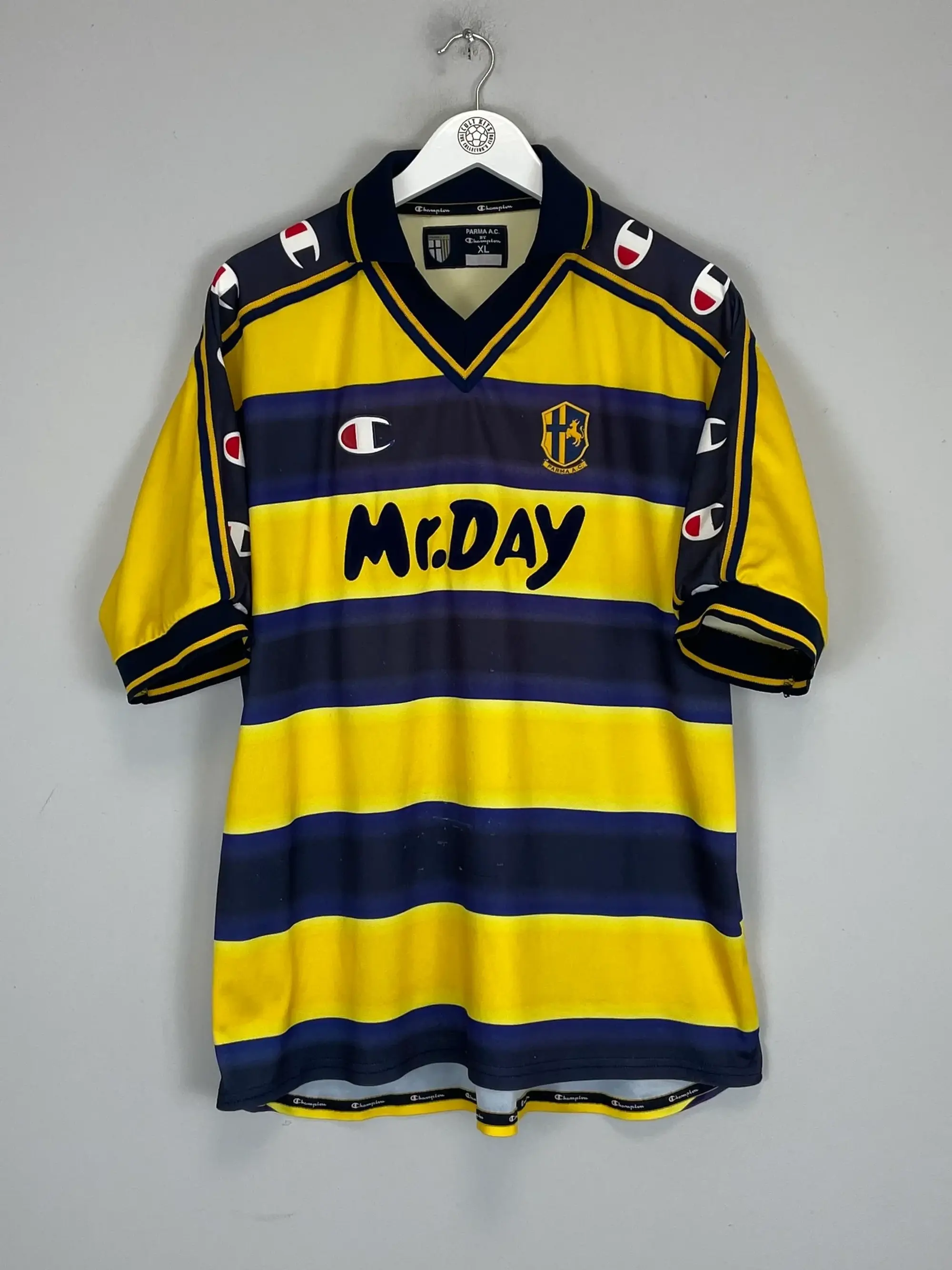 CULT KITS - 2000/01 PARMA #3 HOME SHIRT (XL) CHAMPION
