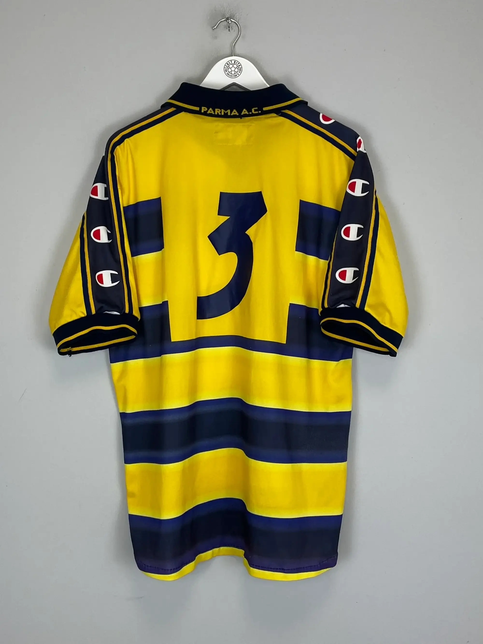 CULT KITS - 2000/01 PARMA #3 HOME SHIRT (XL) CHAMPION