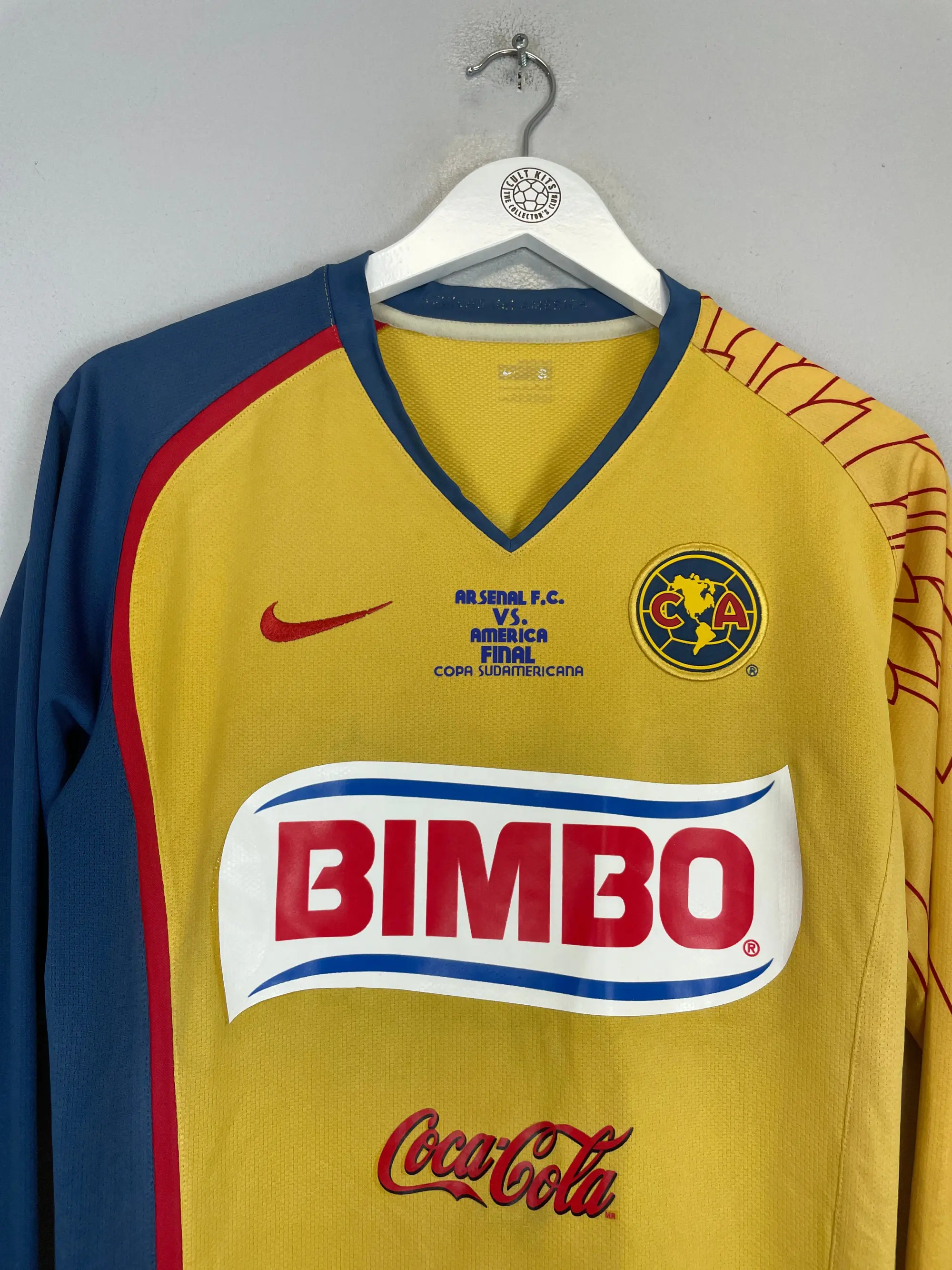 2007/08 CLUB AMERICA S.CABANAS #9 L/S SUDAMERICANA FINAL HOME SHIRT (S) NIKE | Cult Kits