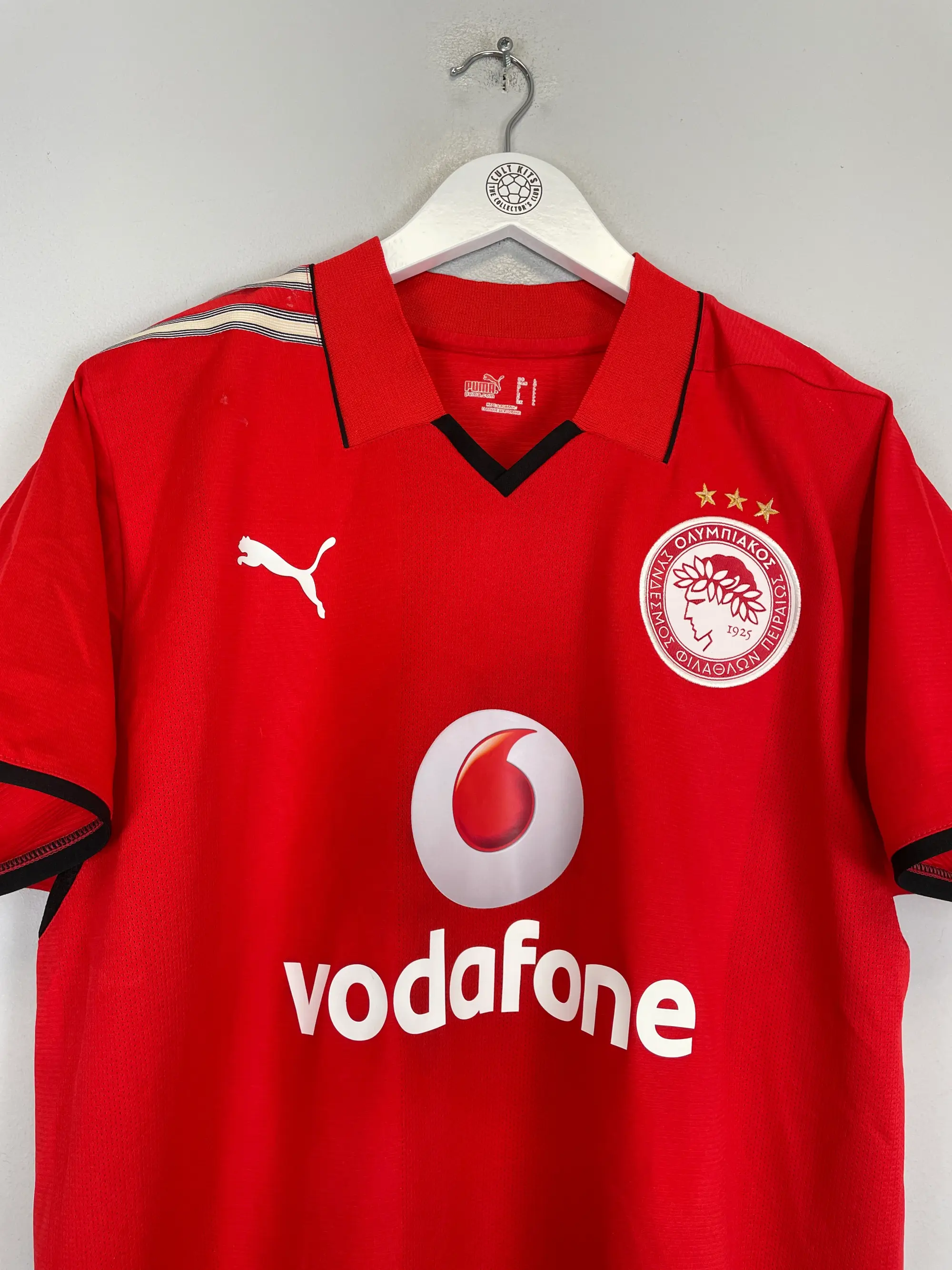 CULT KITS - 2008/09 OLYMPIAKOS MITROGLU #22 HOME SHIRT (L) PUMA