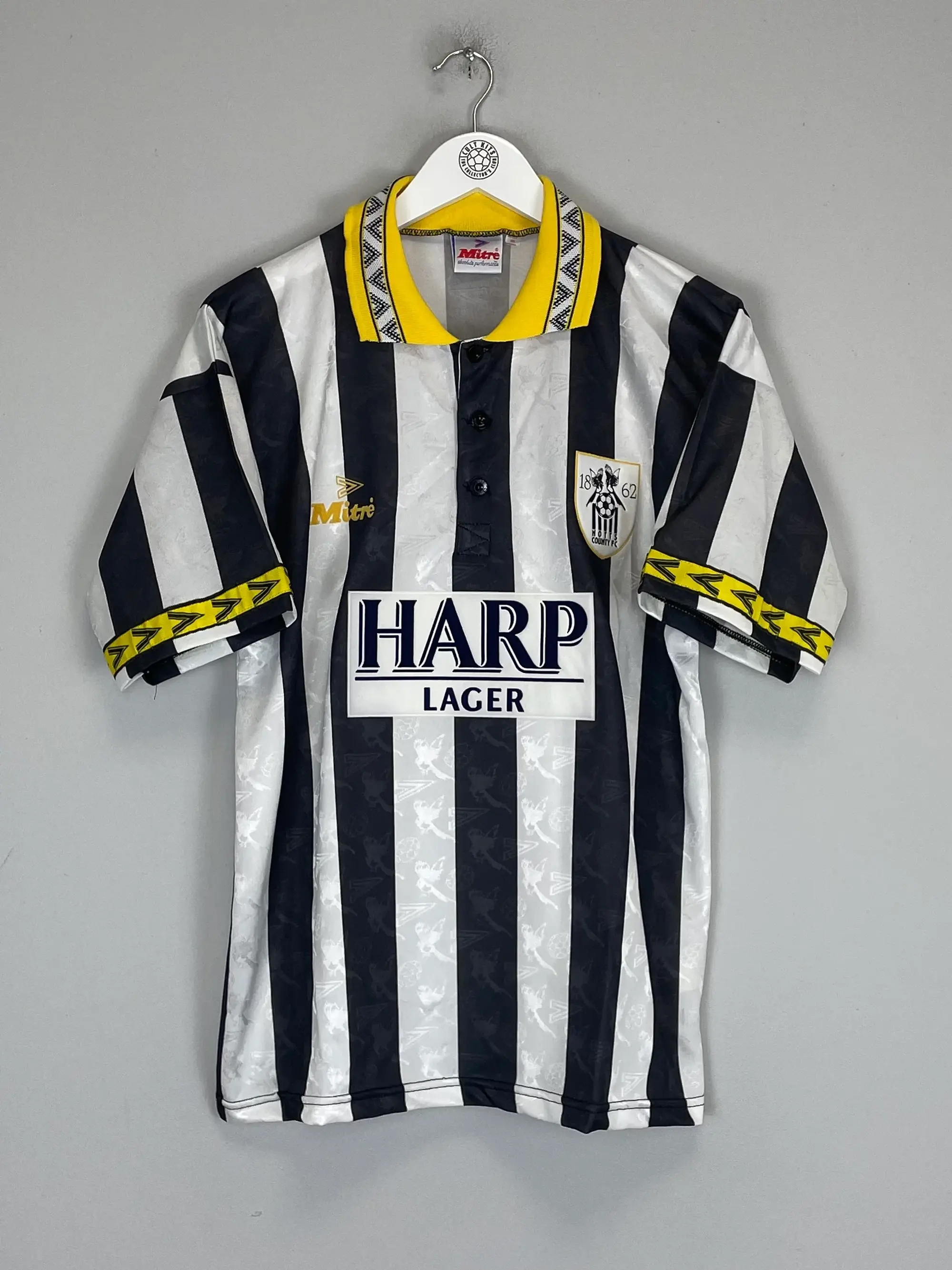 CULT KITS - 1994/96 NOTTS COUNTY *MINT* HOME SHIRT (M) MITRE