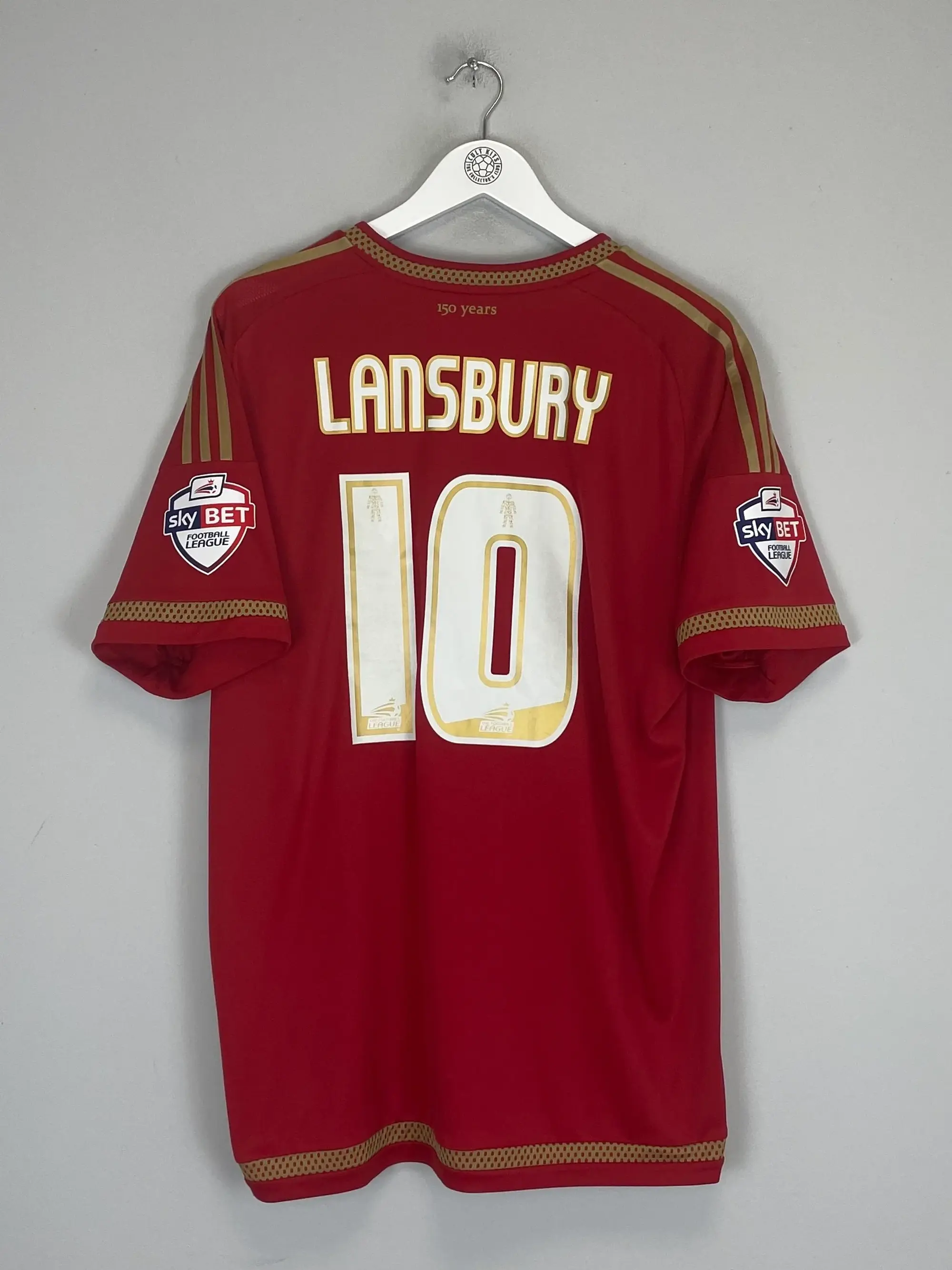 CULT KITS - 2015/16 NOTTINGHAM FOREST LANSBURY #10 HOME SHIRT (XL) ADIDAS