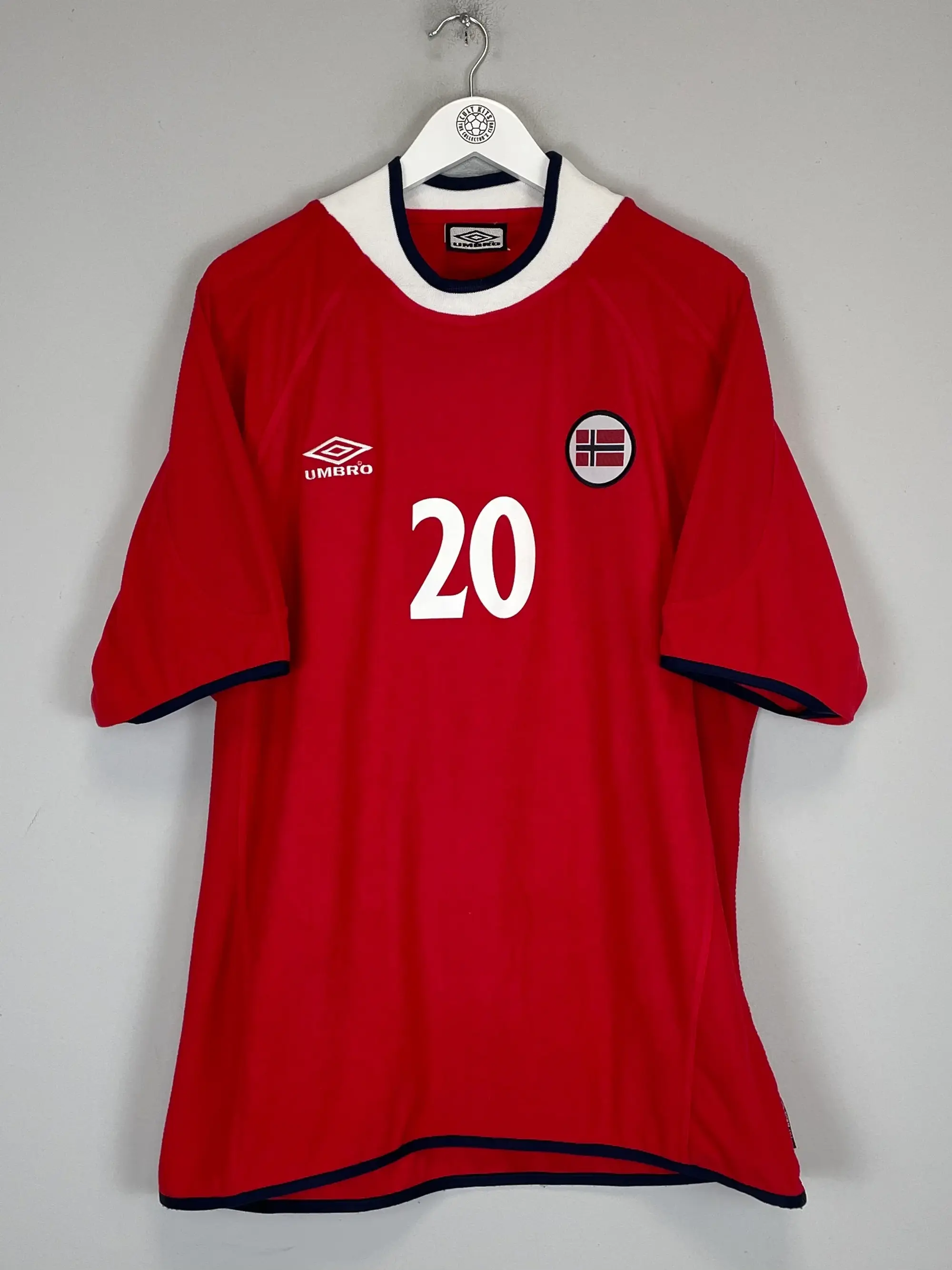 CULT KITS - 2000/02 NORWAY SOLSKJAER #20 HOME SHIRT (XXL) UMBRO