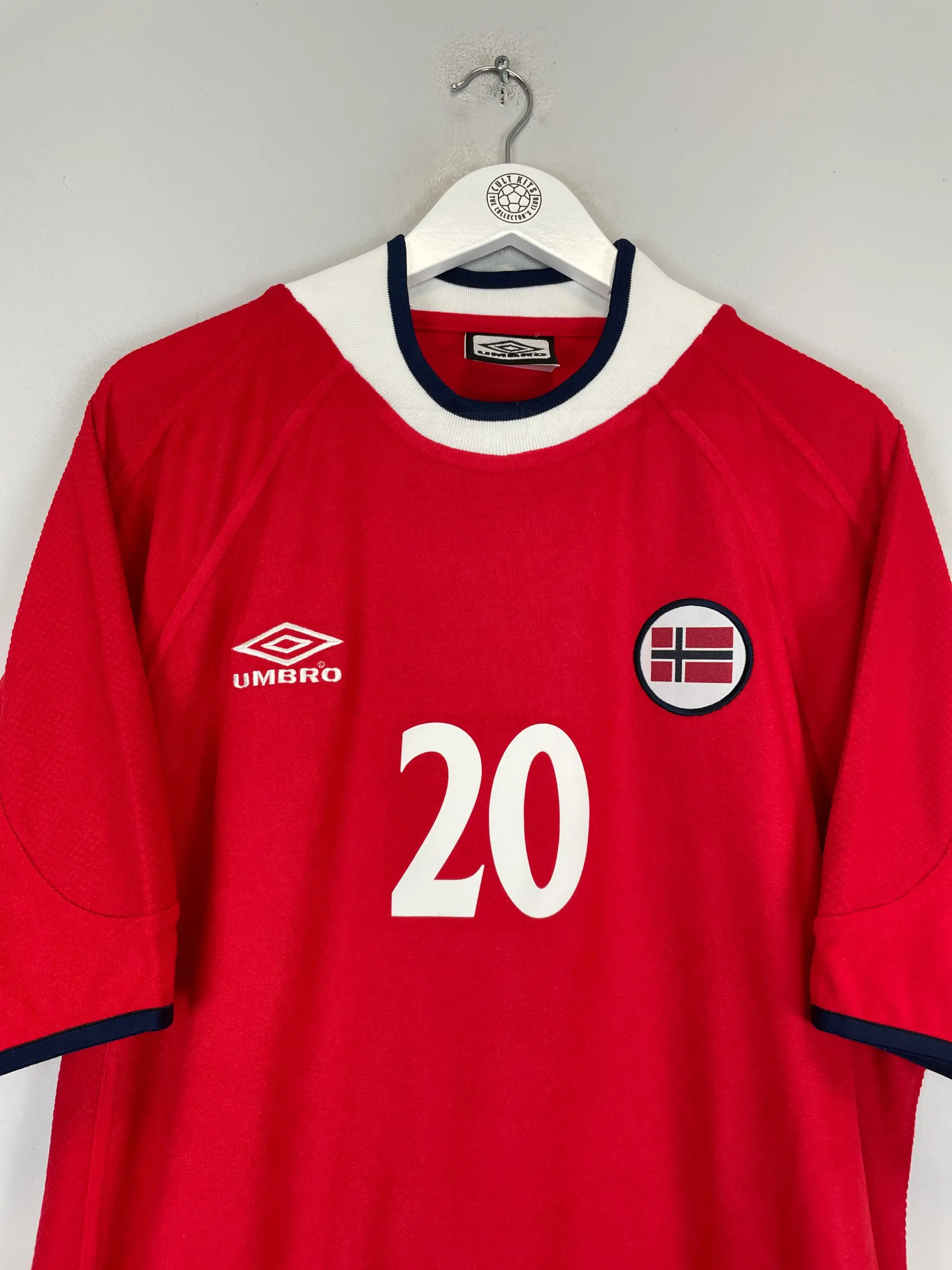 CULT KITS - 2000/02 NORWAY SOLSKJAER #20 HOME SHIRT (XXL) UMBRO