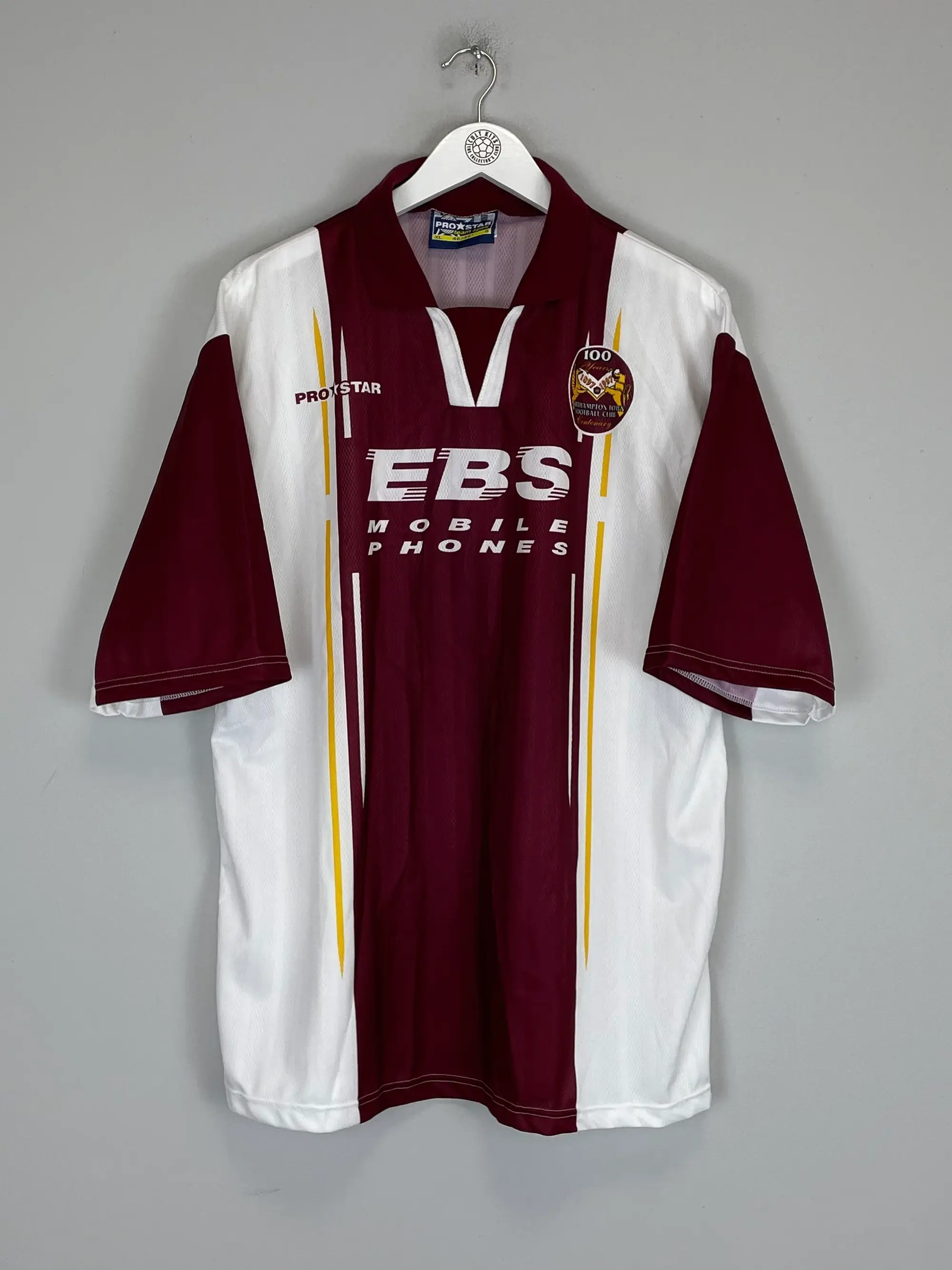 CULT KITS - 1997/98 NORTHAMPTON TOWN *CENTENARY* MINT HOME SHIRT (XL) PROSTAR