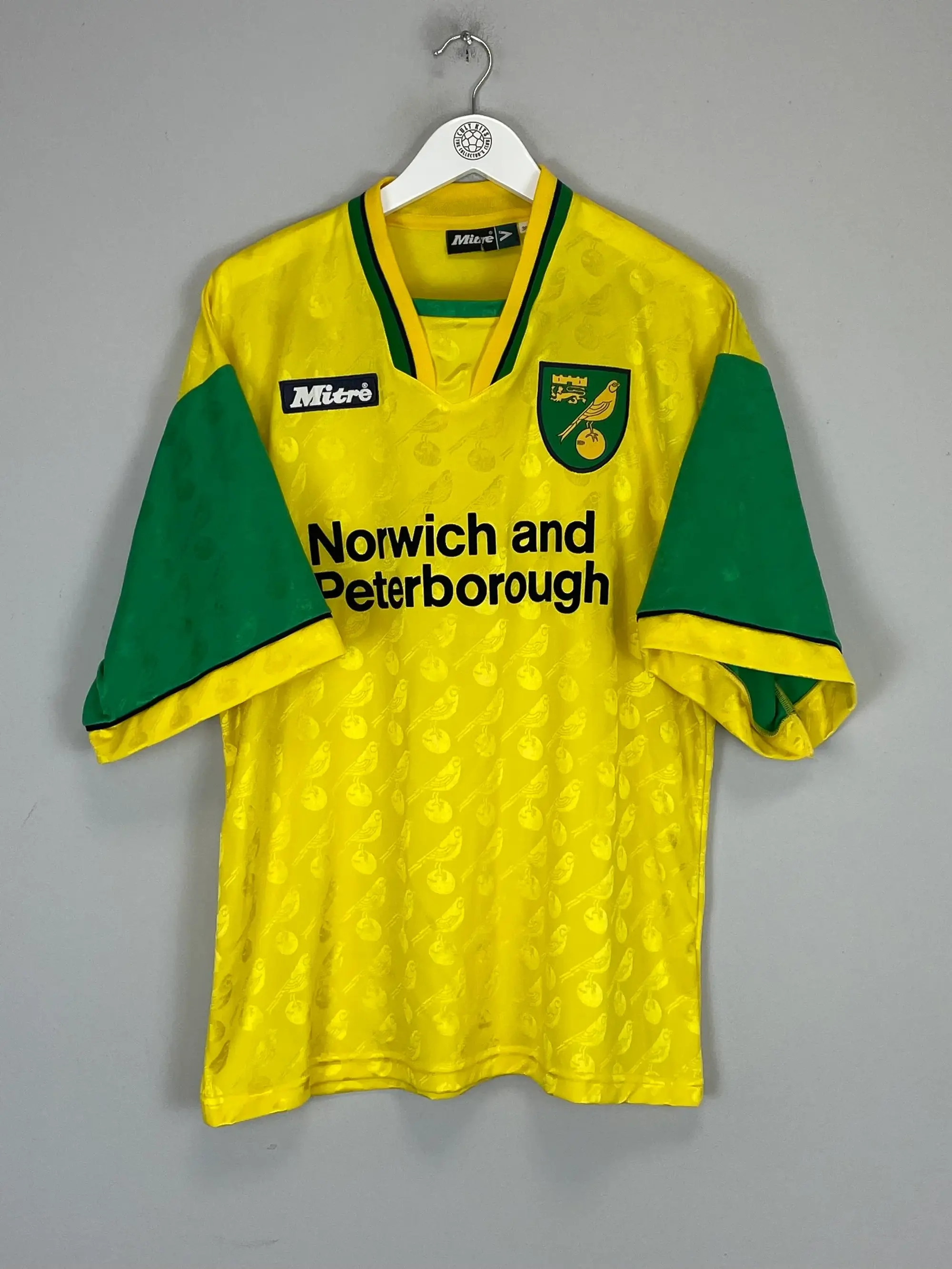 CULT KITS - 1996/97 NORWICH CITY HOME SHIRT (M) MITRE