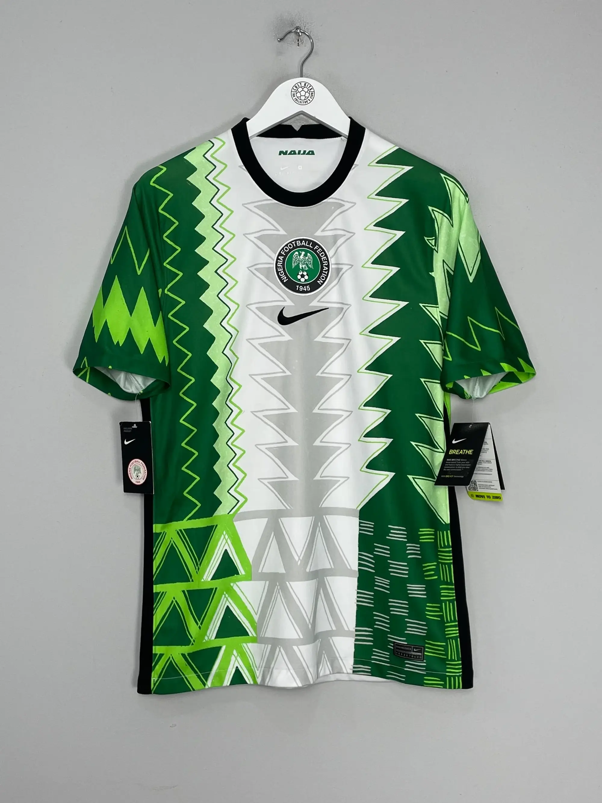 CULT KITS - 2020/21 NIGERIA *BNWT* HOME SHIRT (M) NIKE