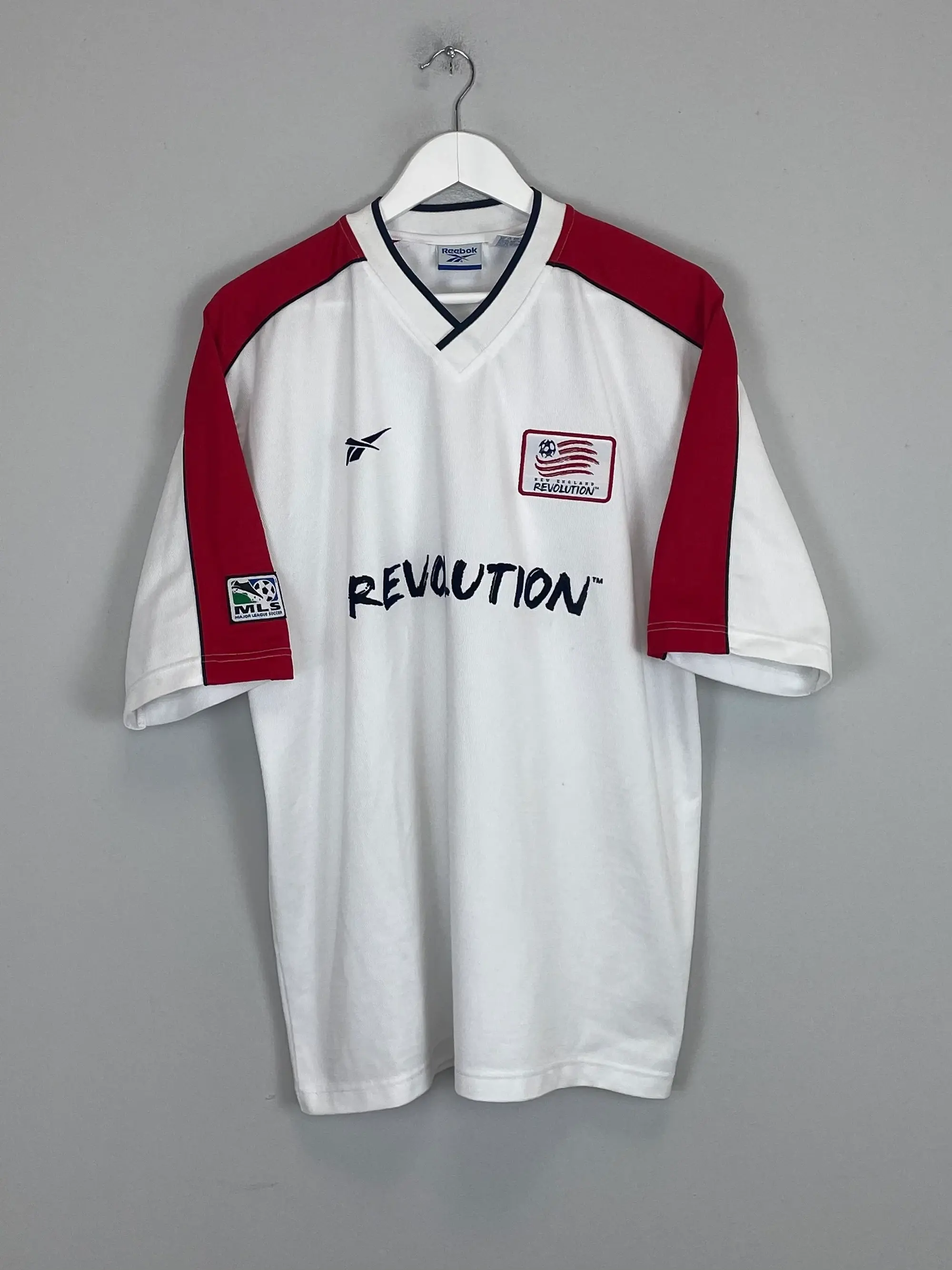 CULT KITS - 1999 NEW ENGLAND REVOLUTIONS AWAY SHIRT (L) REEBOK