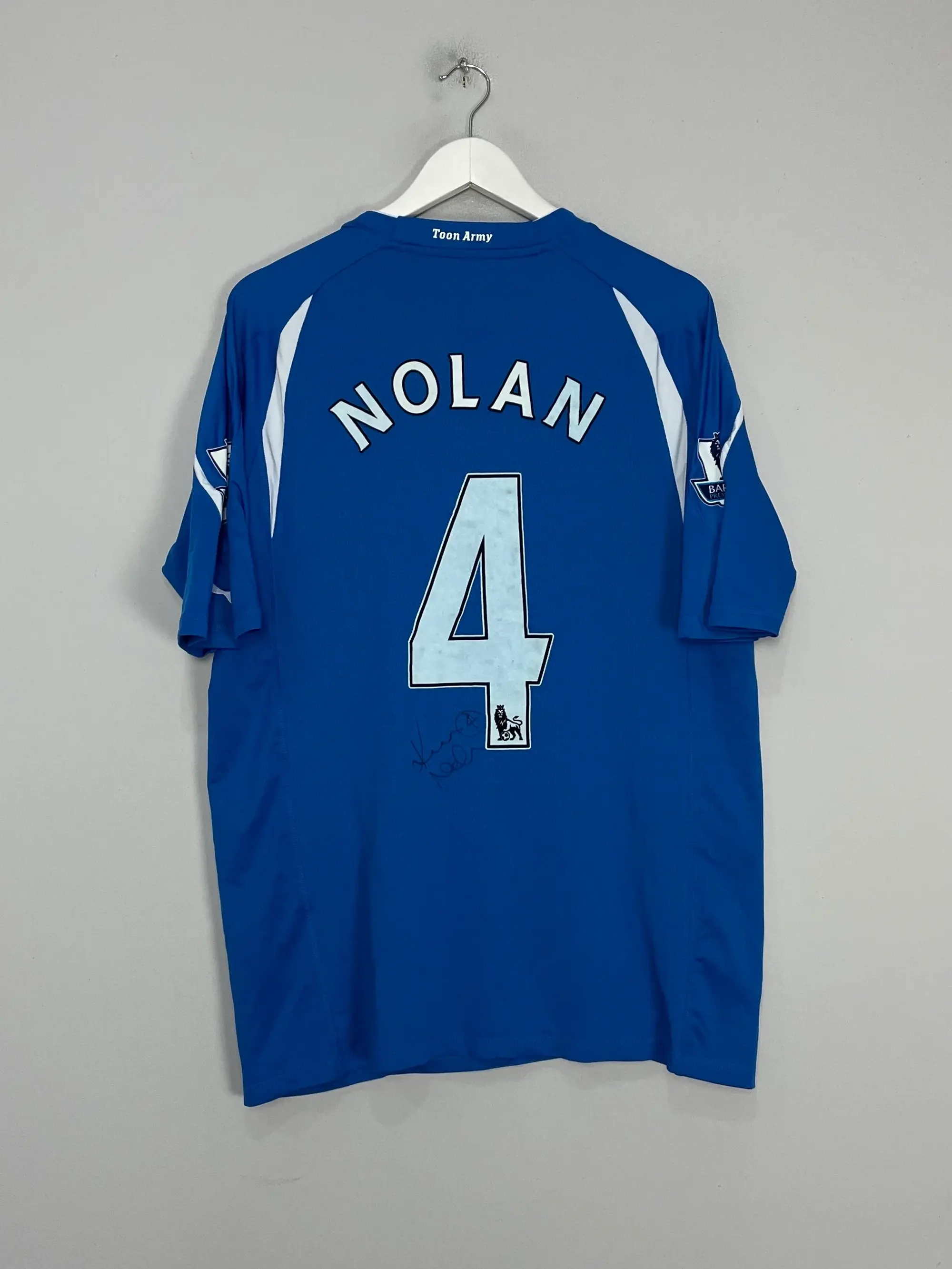CULT KITS - 2010/11 NEWCASTLE NOLAN #4 *MATCH ISSUED + SIGNED* AWAY SHIRT (XL) PUMA