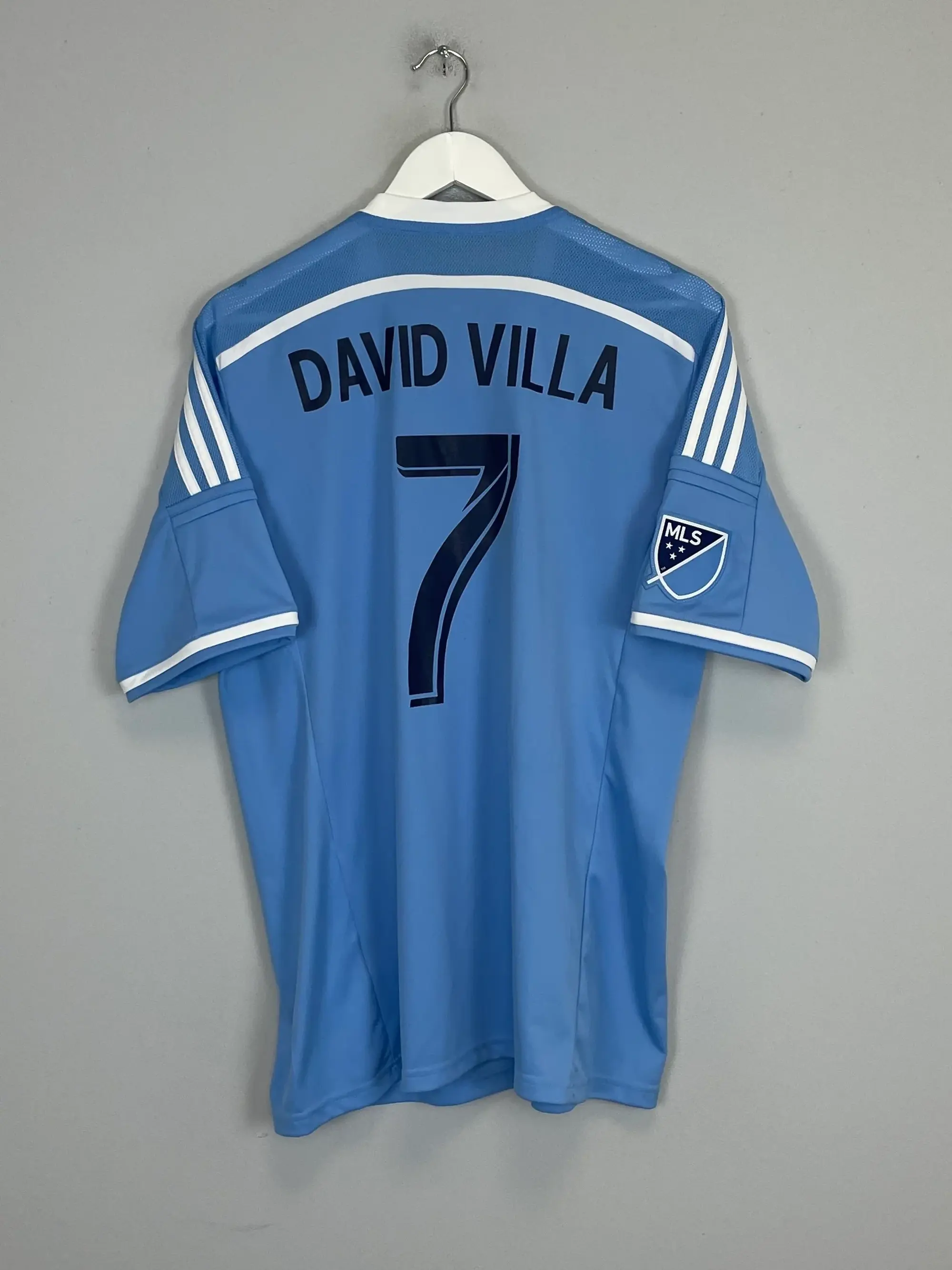 CULT KITS - 2015/16 NEW YORK CITY DAVID VILLA #7 HOME SHIRT (L) ADIDAS