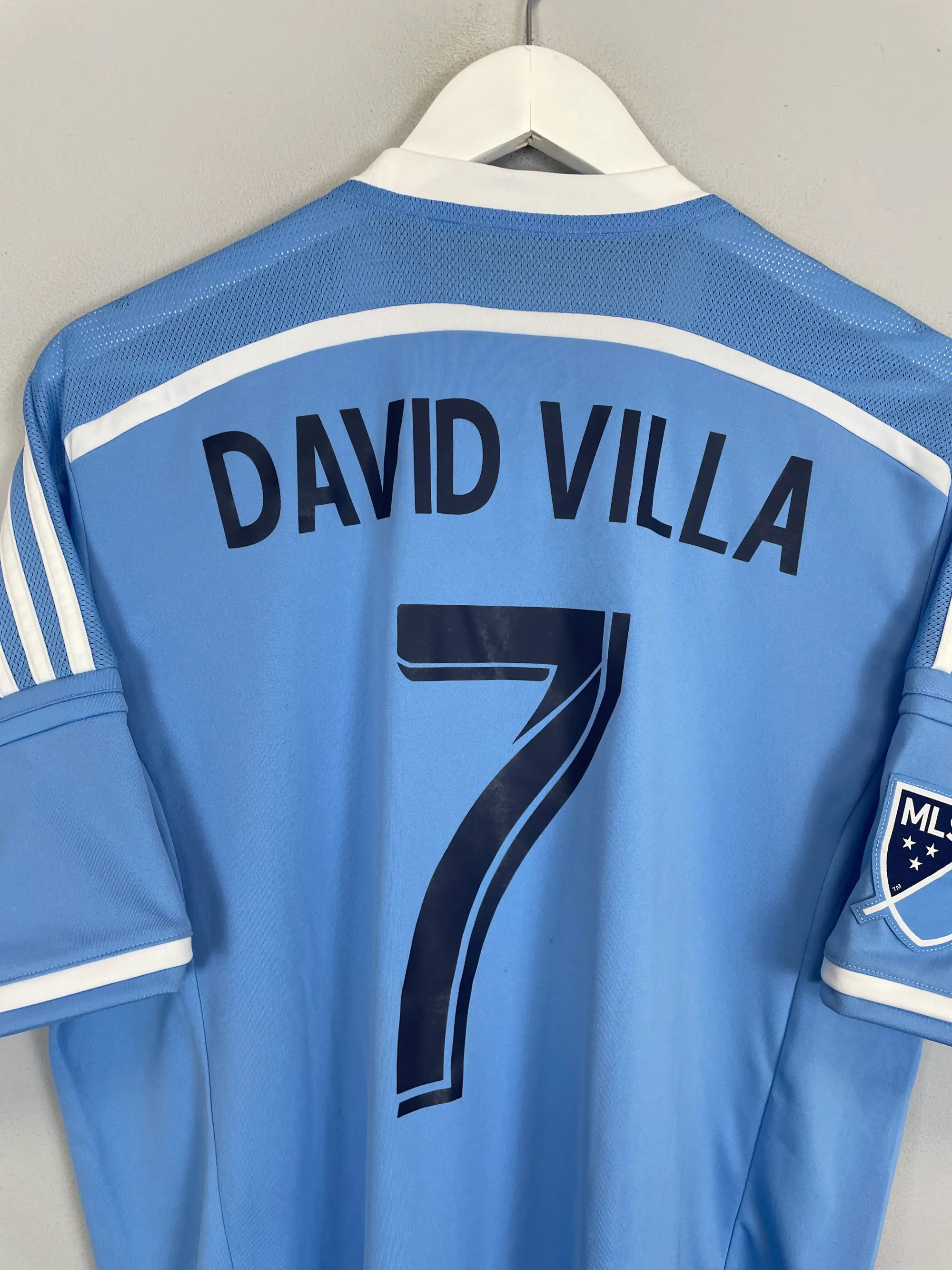 CULT KITS - 2015/16 NEW YORK CITY DAVID VILLA #7 HOME SHIRT (L) ADIDAS