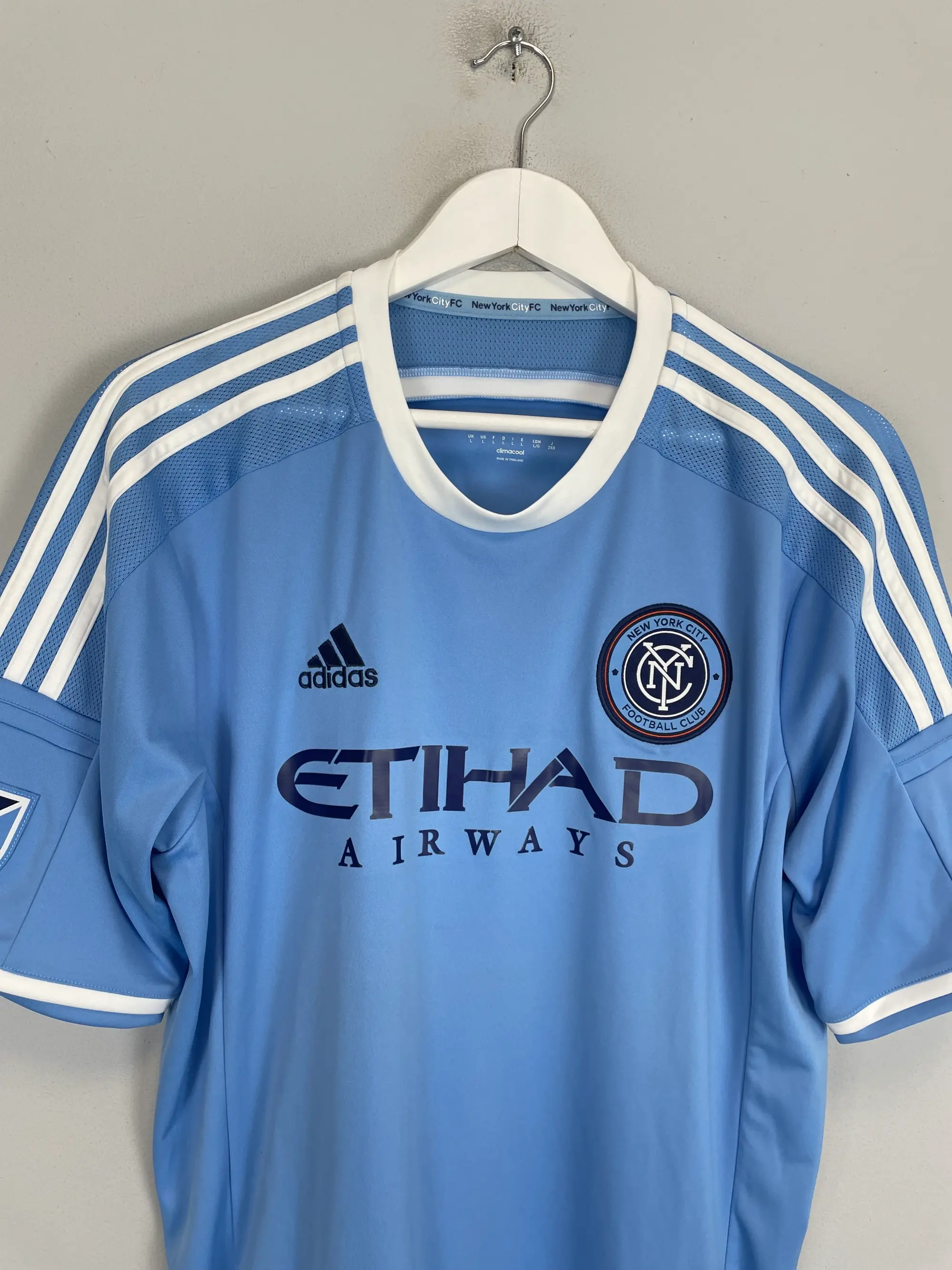 CULT KITS - 2015/16 NEW YORK CITY DAVID VILLA #7 HOME SHIRT (L) ADIDAS