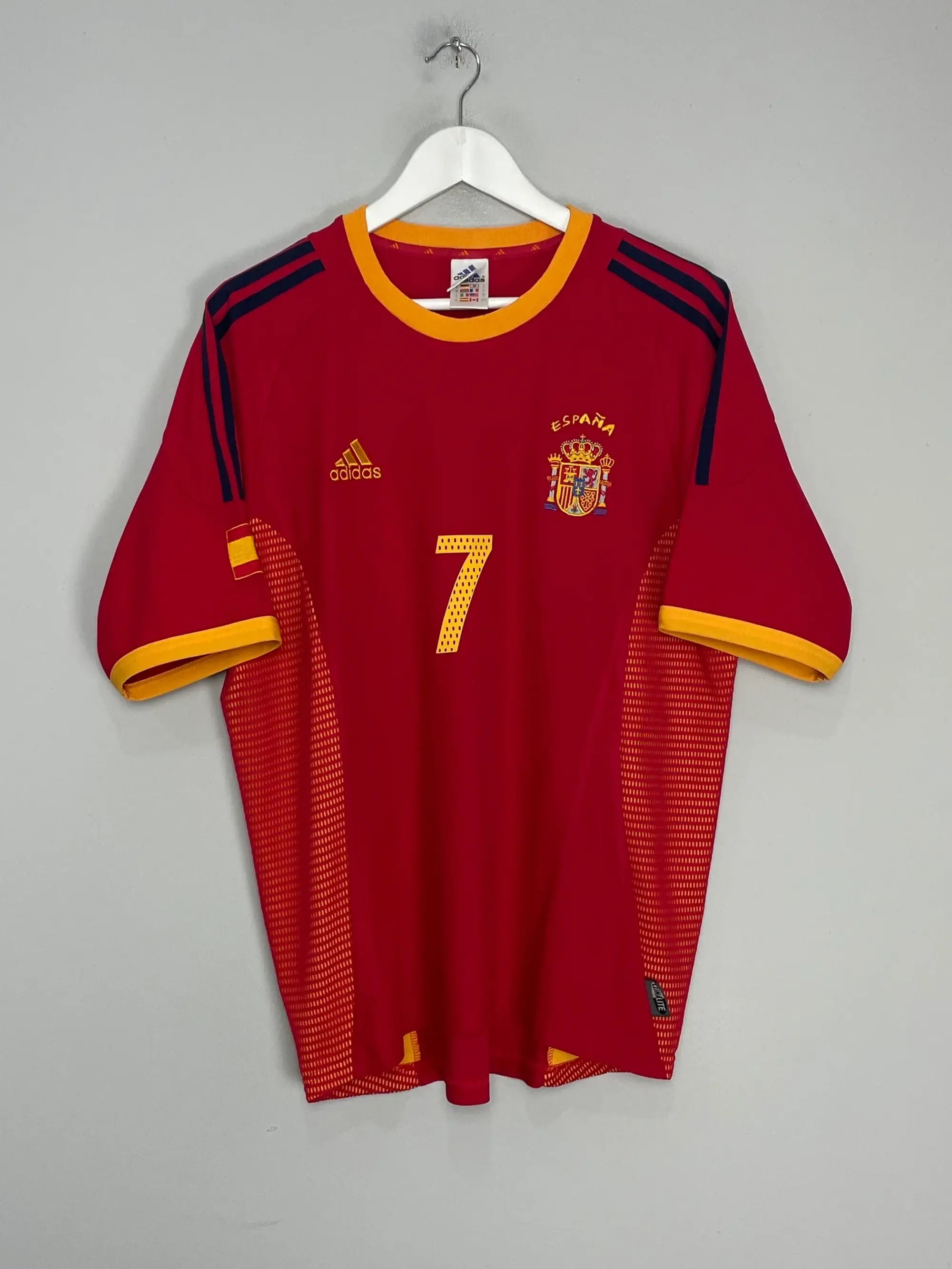 CULT KITS - 2002/04 SPAIN RAUL #7 HOME SHIRT (M) ADIDAS