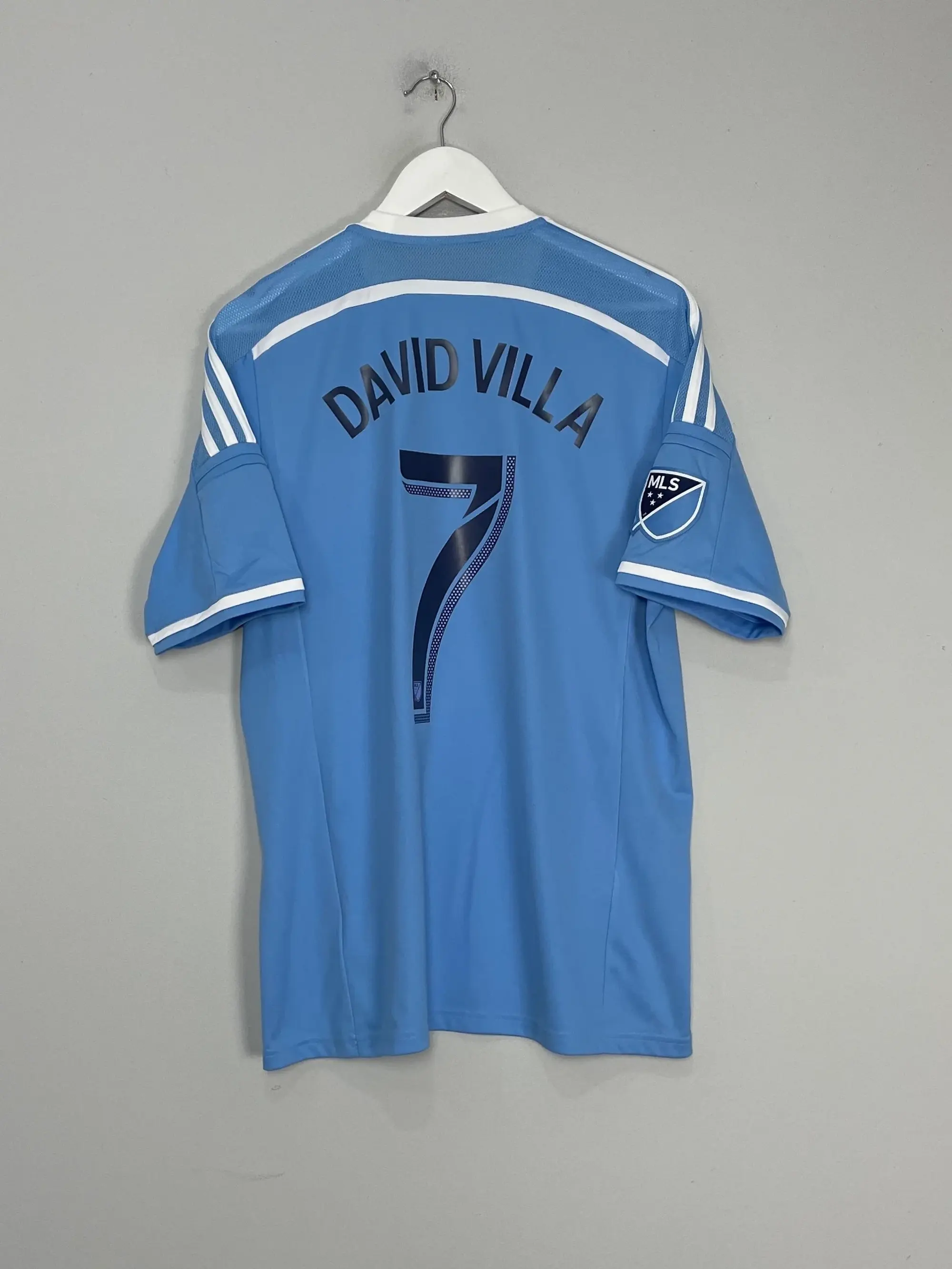CULT KITS - 2015/16 NEW YORK CITY DAVID VILLA #7 HOME SHIRT (L) ADIDAS