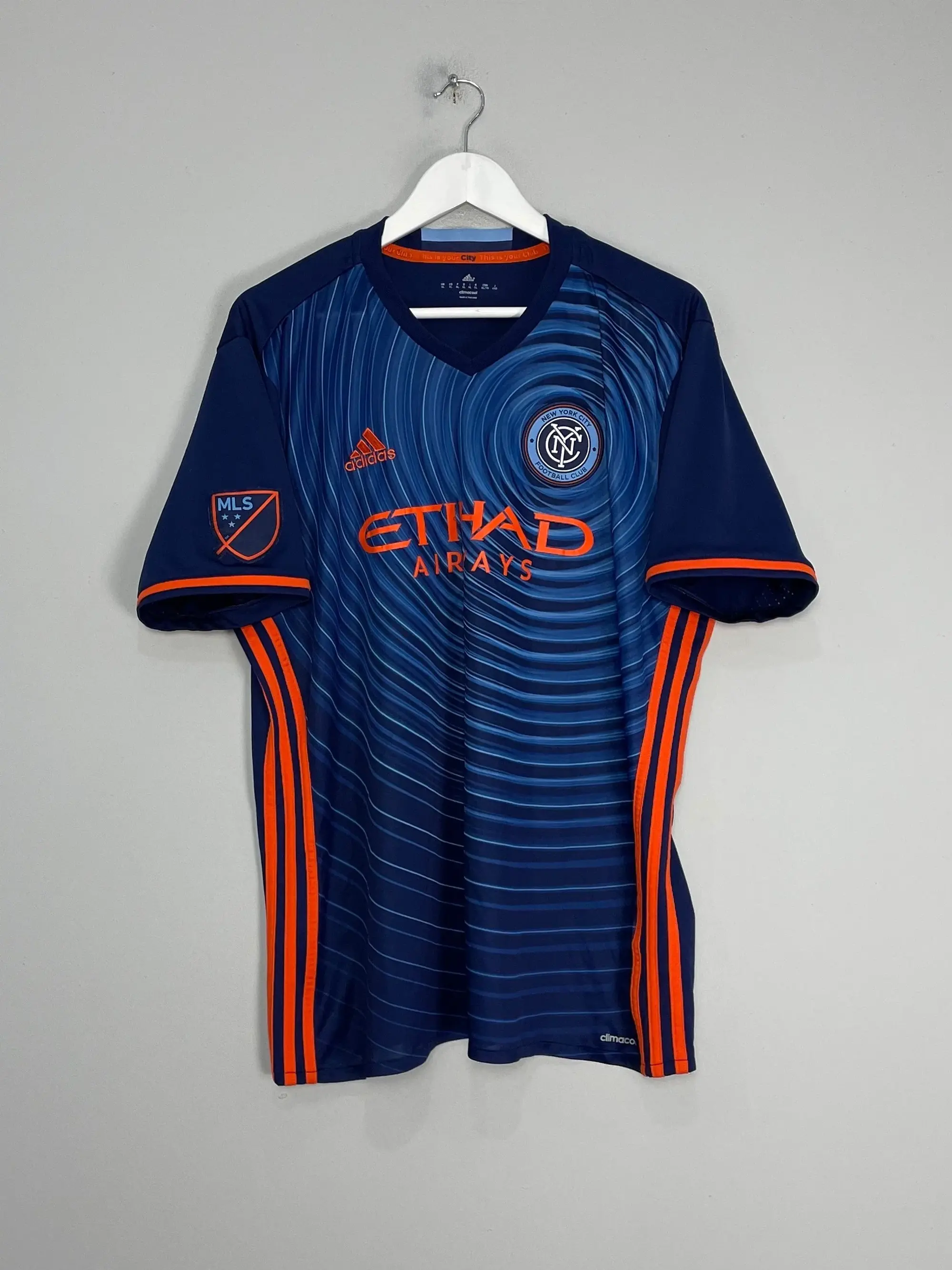 CULT KITS - 2007/08 NEW ENGLAND REVOLUTION *PLAYER ISSUE* HOME SHIRT (L) ADIDAS