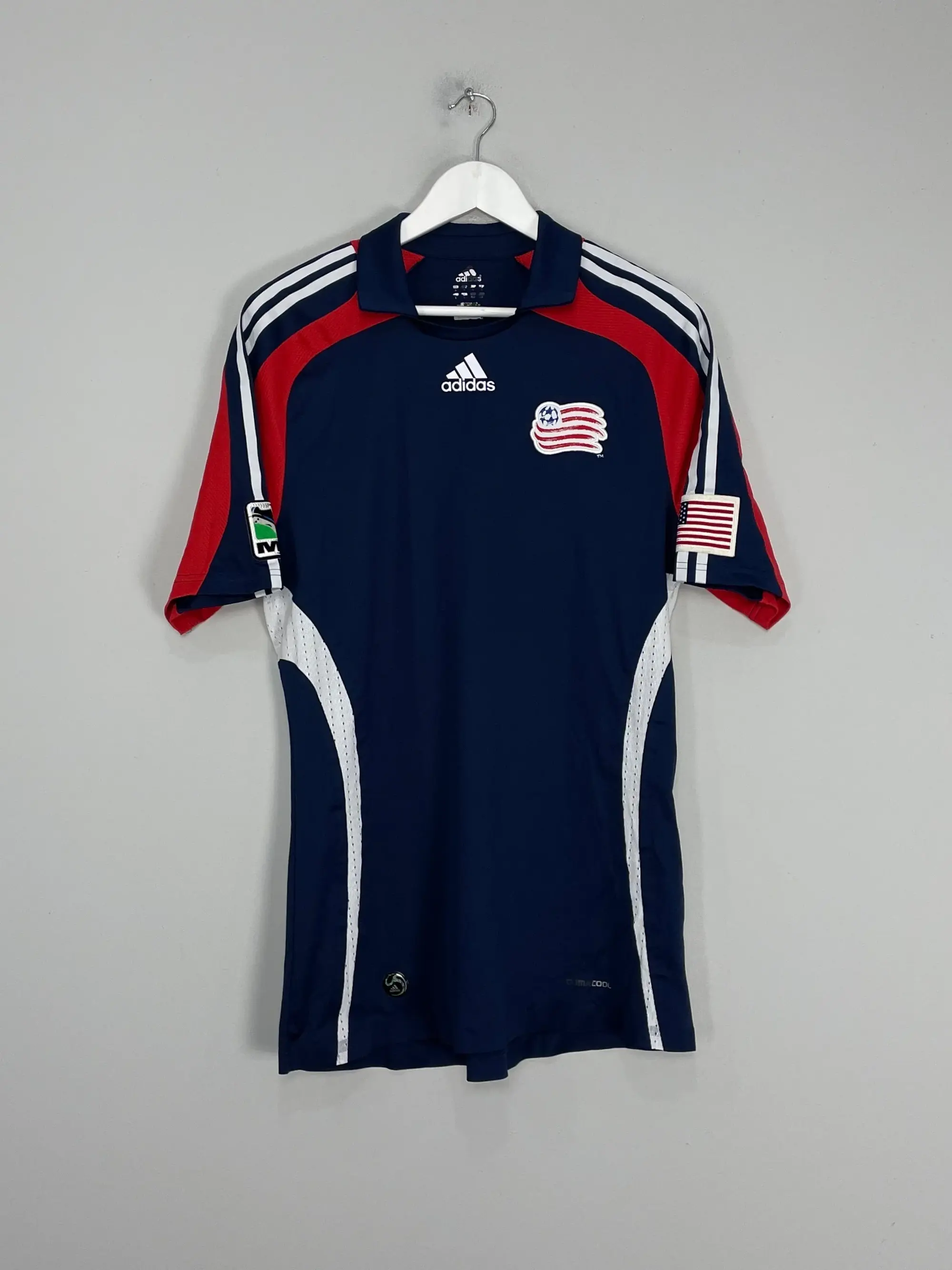 CULT KITS - 2007/08 NEW ENGLAND REVOLUTION *PLAYER ISSUE* HOME SHIRT (L) ADIDAS