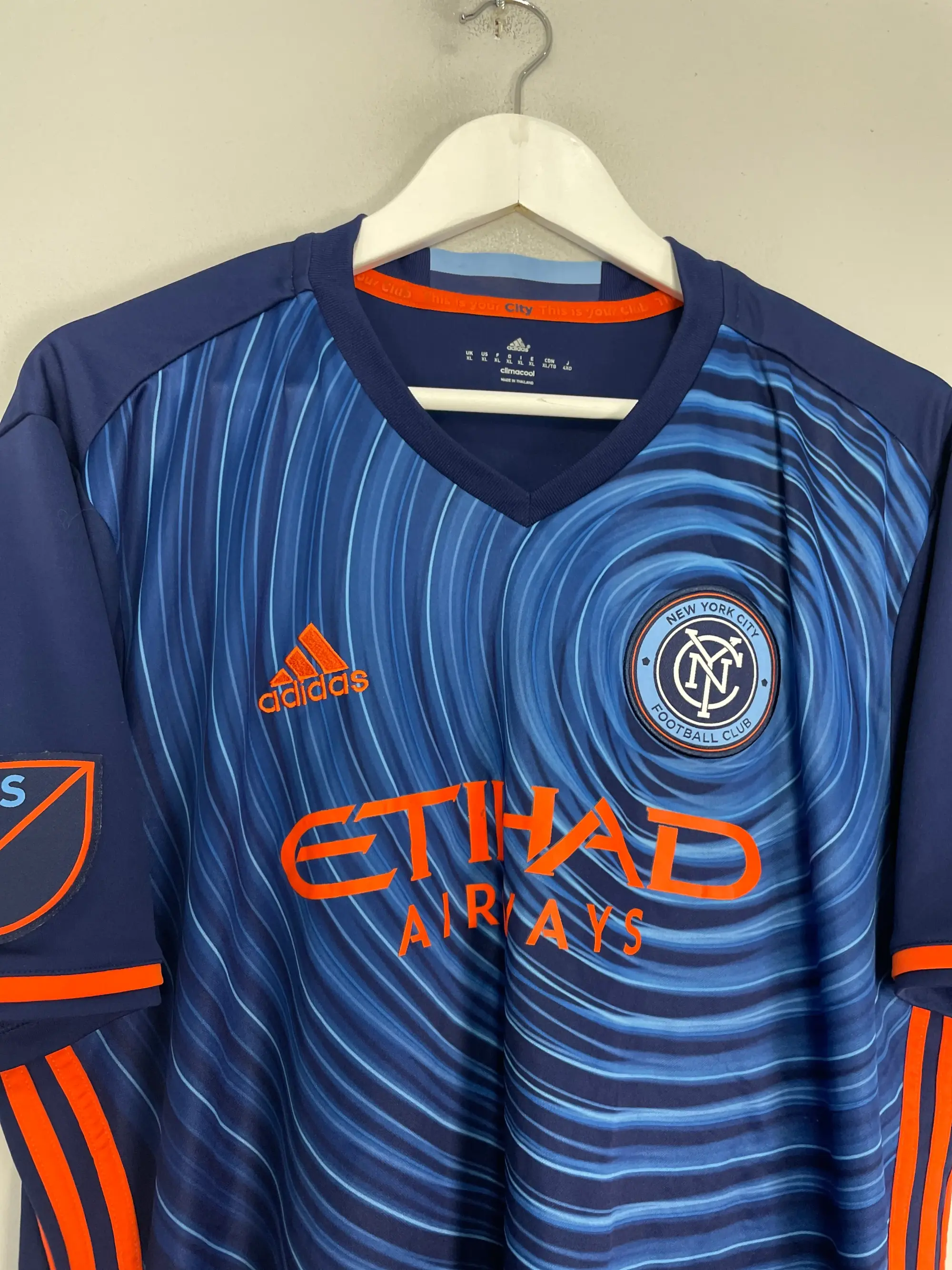 CULT KITS - 2007/08 NEW ENGLAND REVOLUTION *PLAYER ISSUE* HOME SHIRT (L) ADIDAS