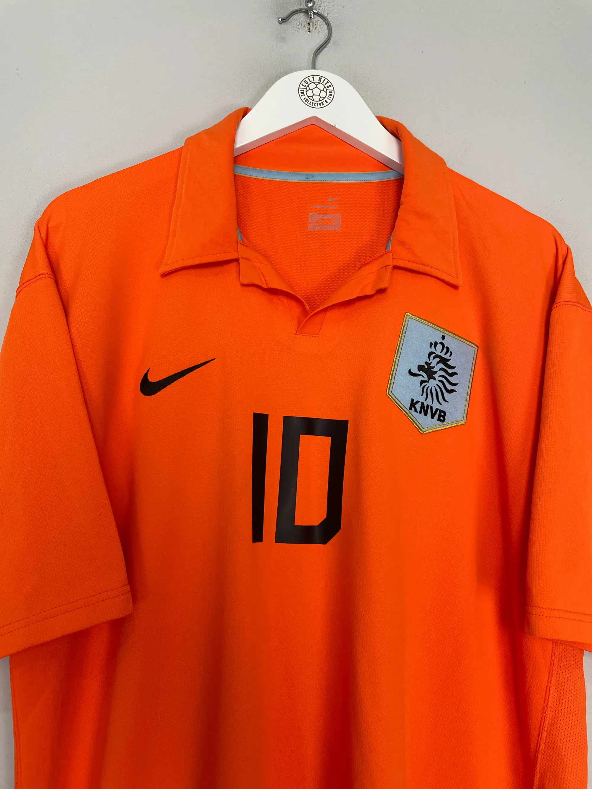 CULT KITS - 2006/08 NETHERLANDS VAN DER VAART #10 HOME SHIRT (XXL) NIKE