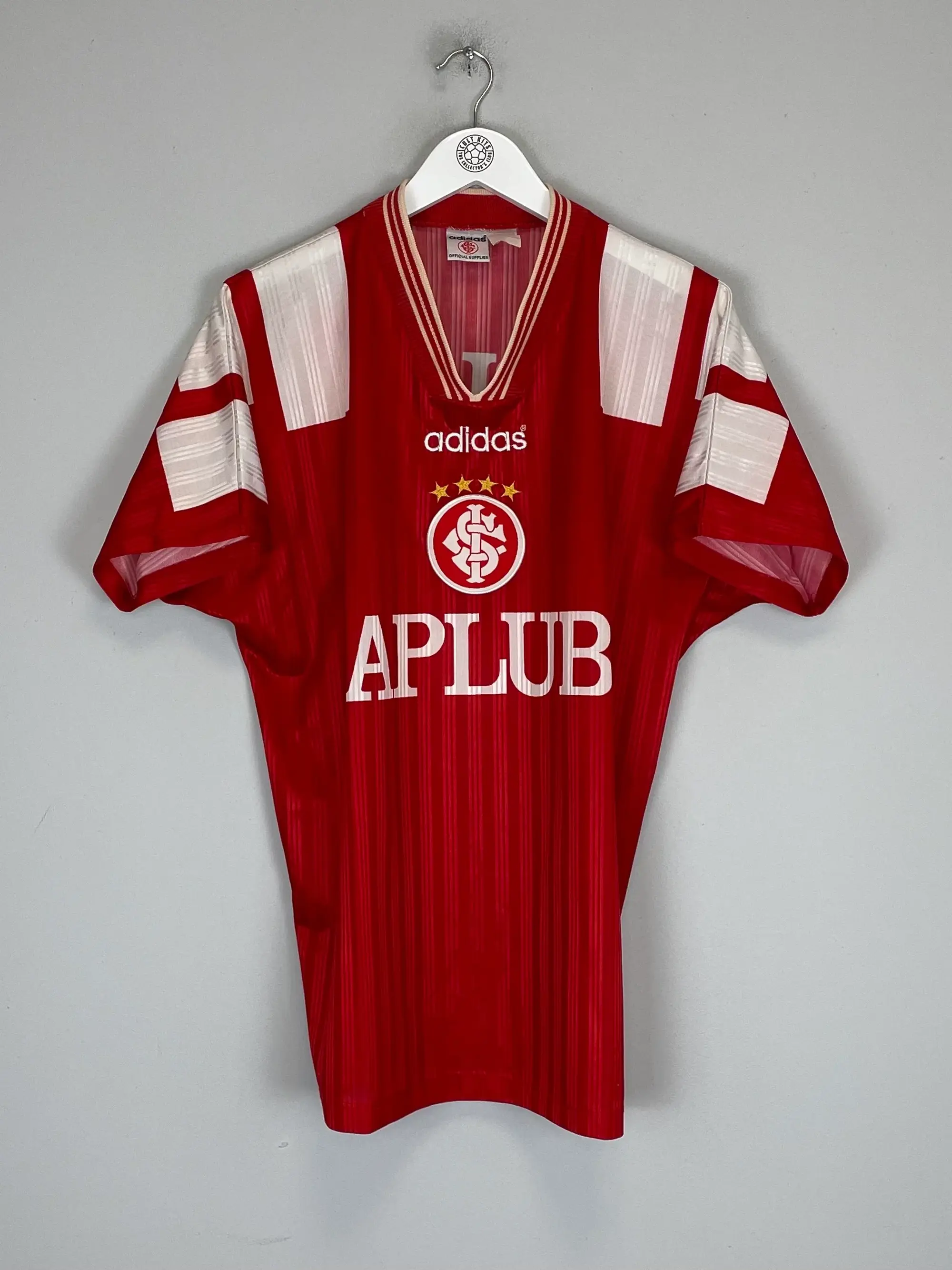 CULT KITS - 1995/97 INTERNACIONAL #7 HOME SHIRT (M) ADIDAS