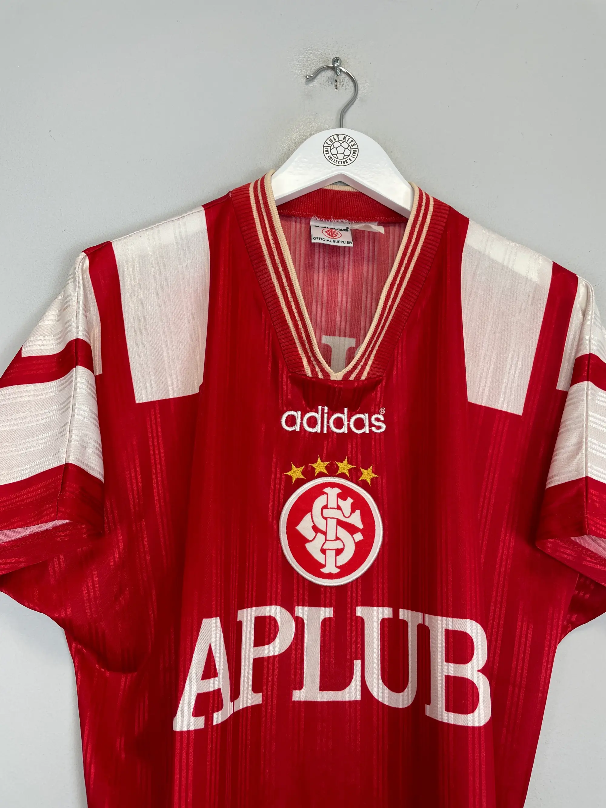 CULT KITS - 1995/97 INTERNACIONAL #7 HOME SHIRT (M) ADIDAS