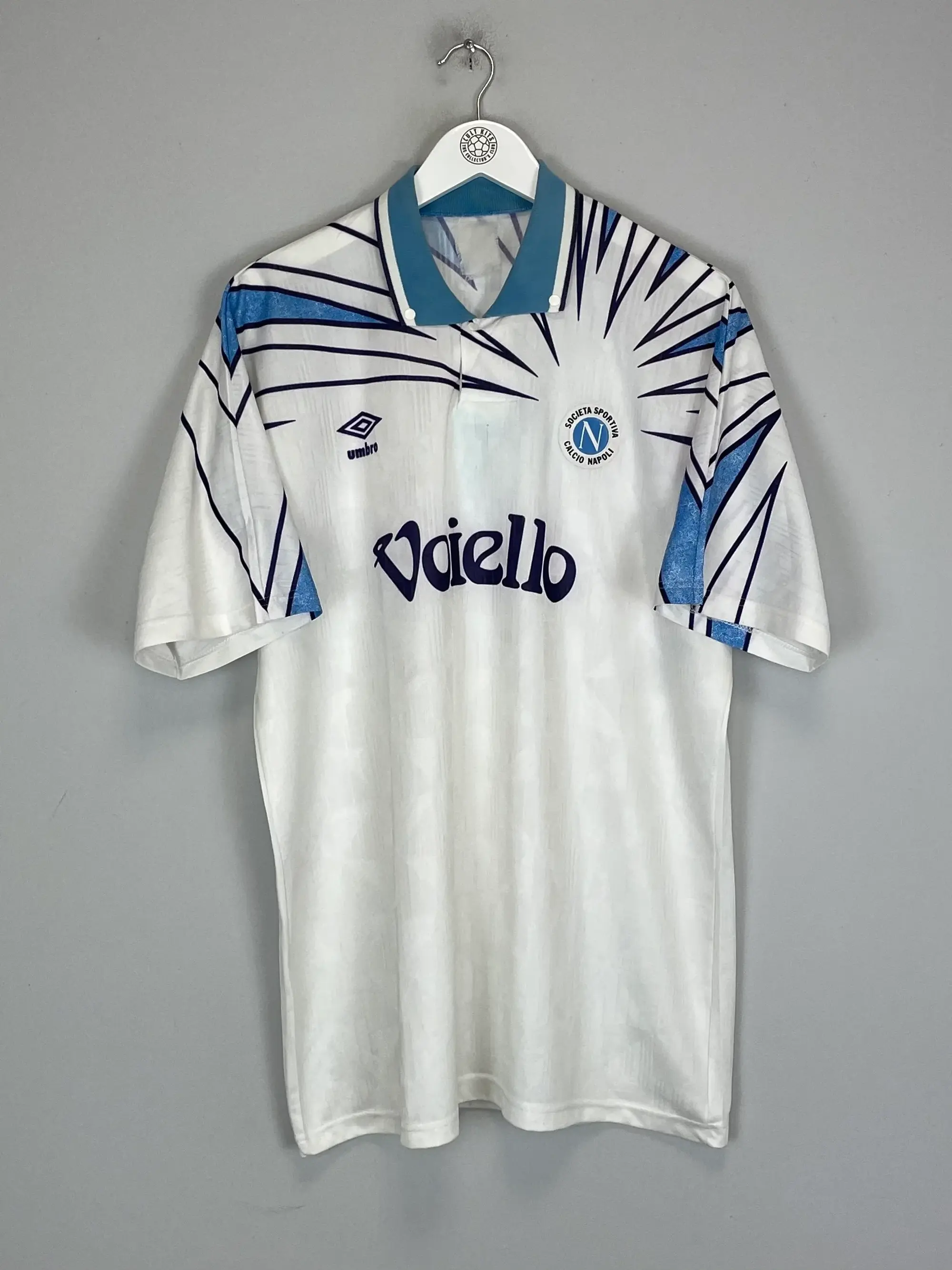 CULT KITS - 1991/93 NAPOLI AWAY SHIRT (XL) UMBRO