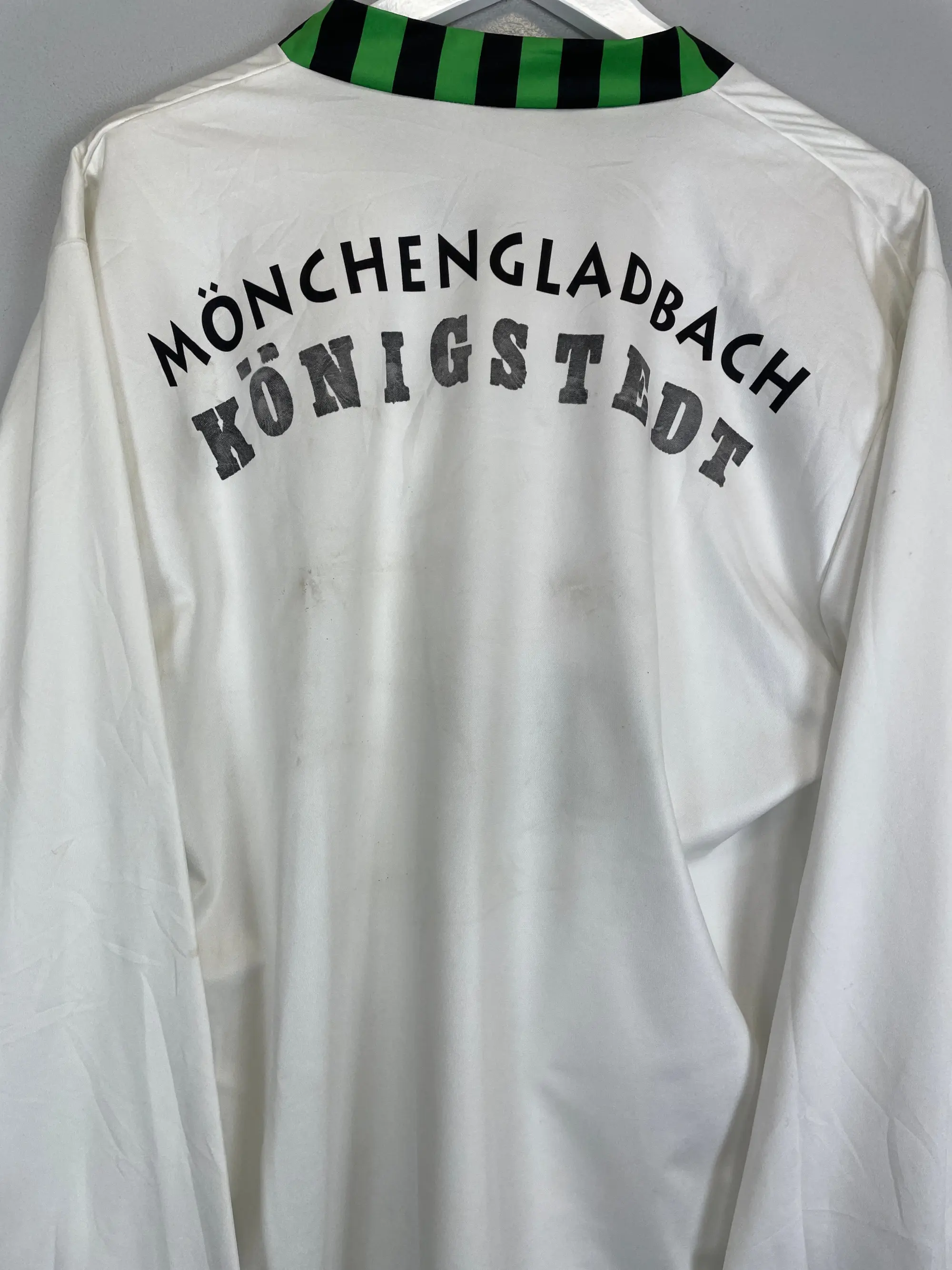 CULT KITS - 1992/94 MONCHENGLADBACH L/S HOME SHIRT (L) ASICS