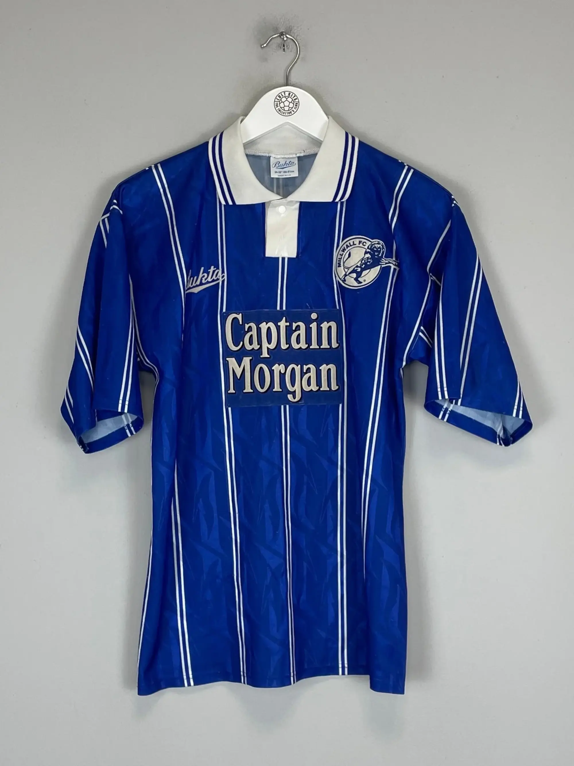 CULT KITS - 1993/94 MILLWALL BEARD #2 HOME SHIRT (S) BUKTA