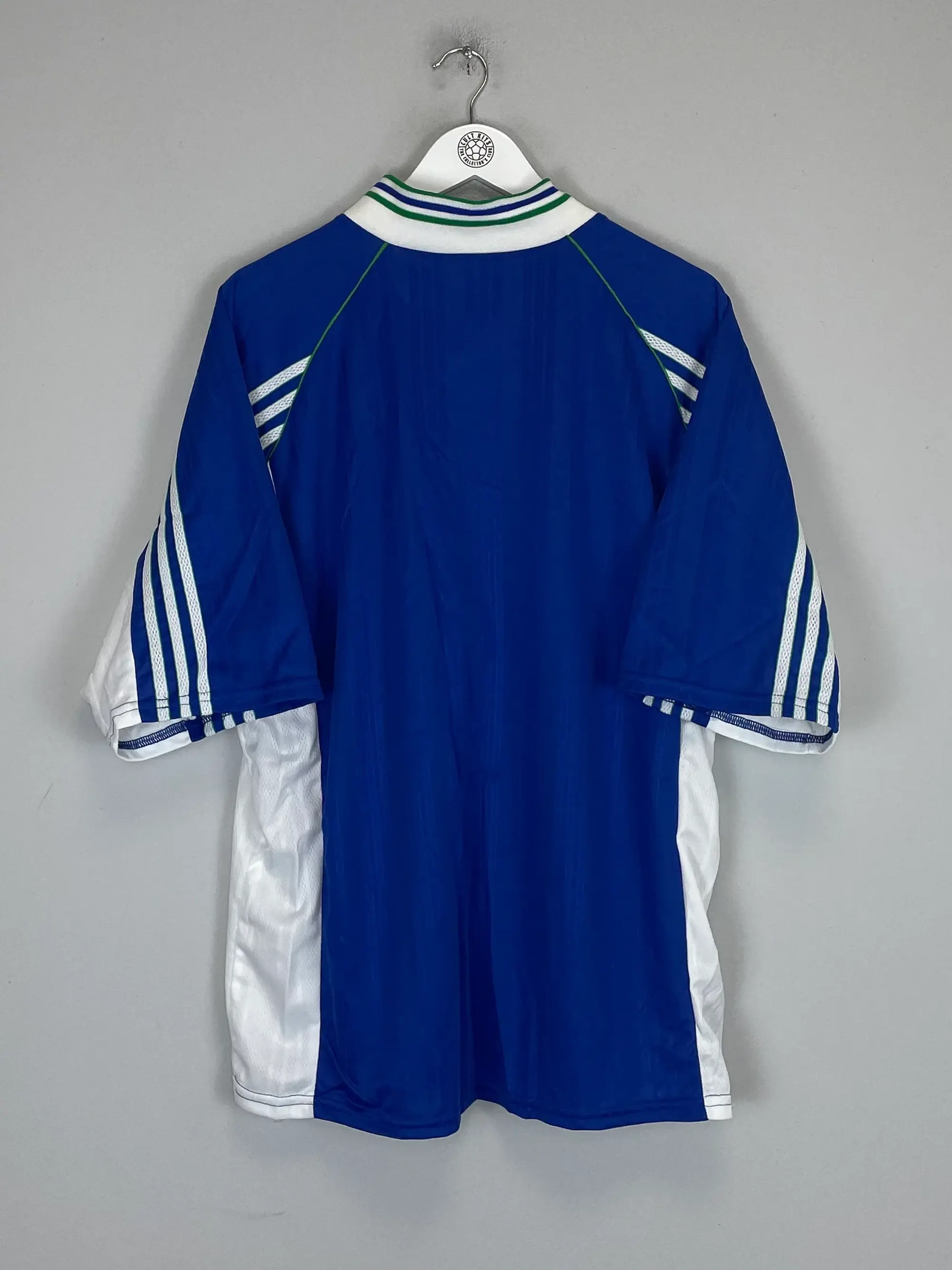 CULT KITS - 1998/99 WIGAN *MINT* HOME SHIRT (XL) ADIDAS