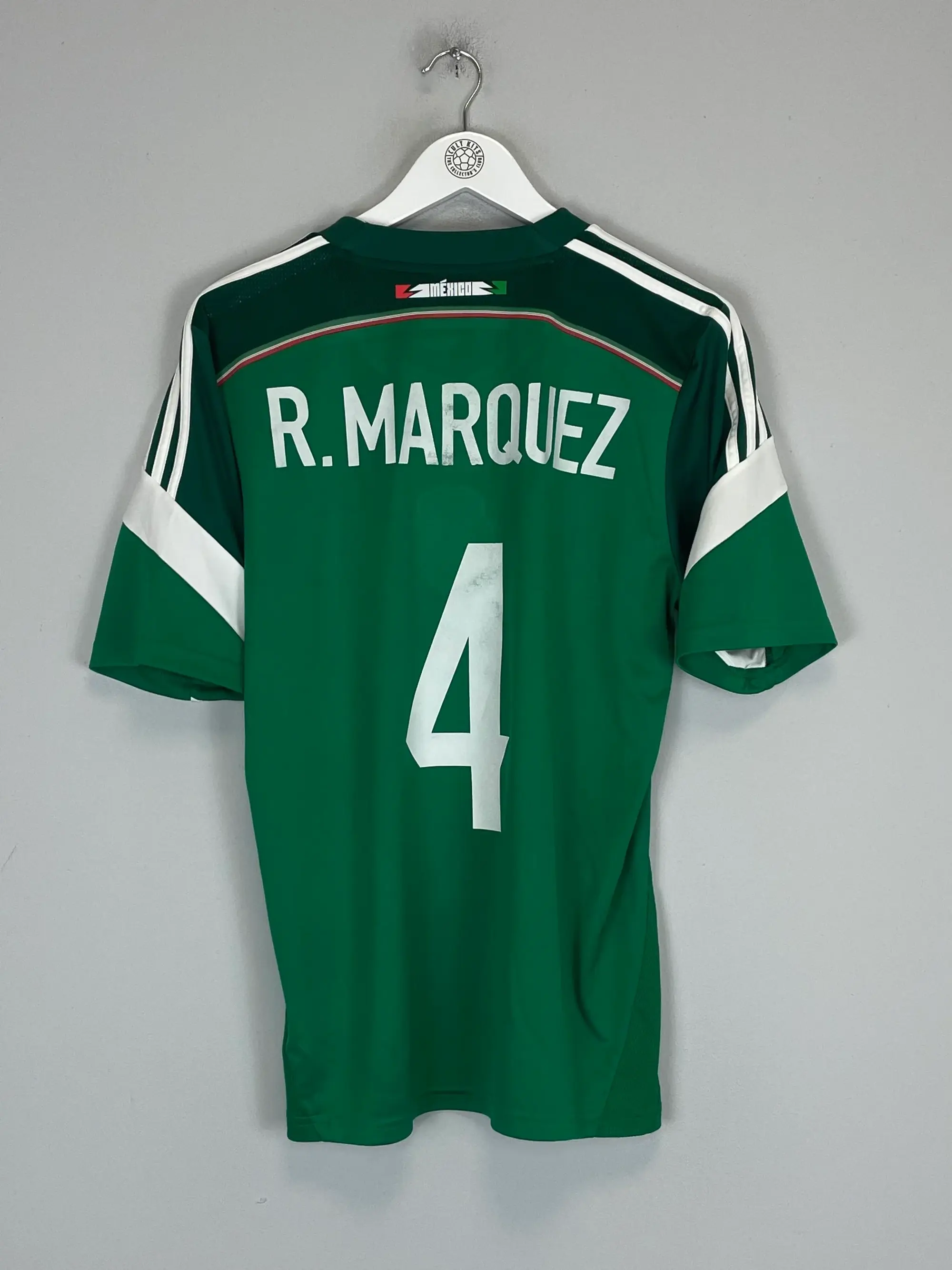 CULT KITS - 2014/15 MEXICO R.MARQUEZ #4 HOME SHIRT (M) ADIDAS
