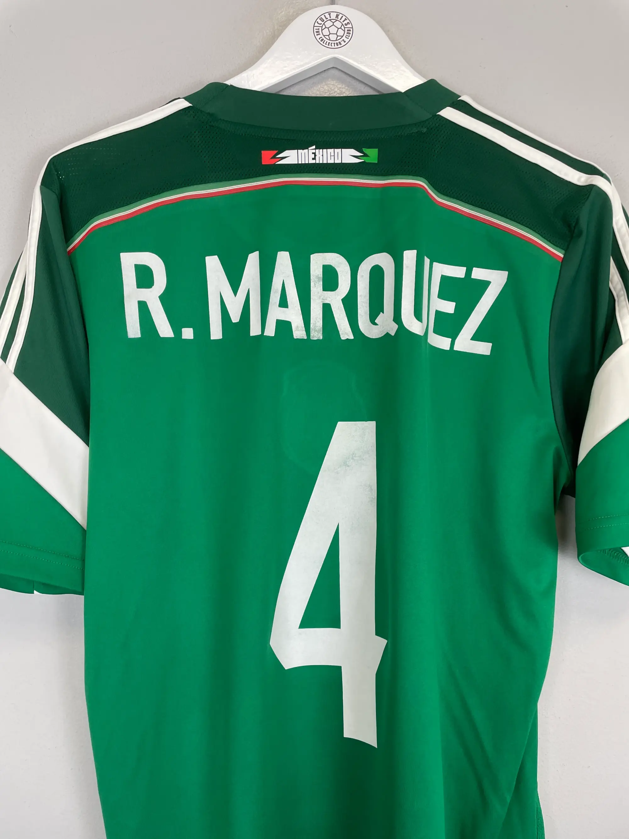 CULT KITS - 2014/15 MEXICO R.MARQUEZ #4 HOME SHIRT (M) ADIDAS