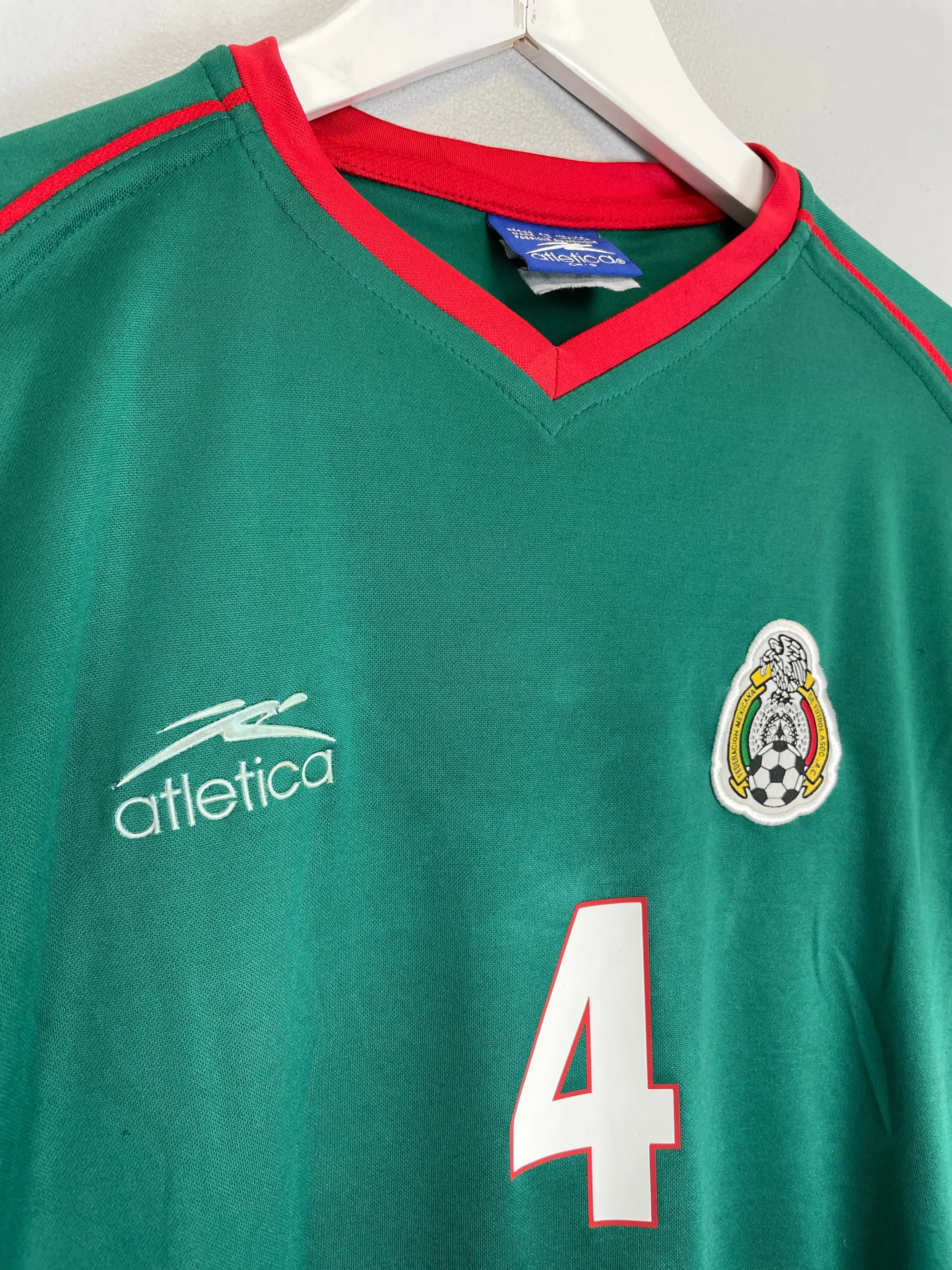 CULT KITS - 2002/03 MEXICO MARQUEZ #4 HOME SHIRT (S) ATLETICA