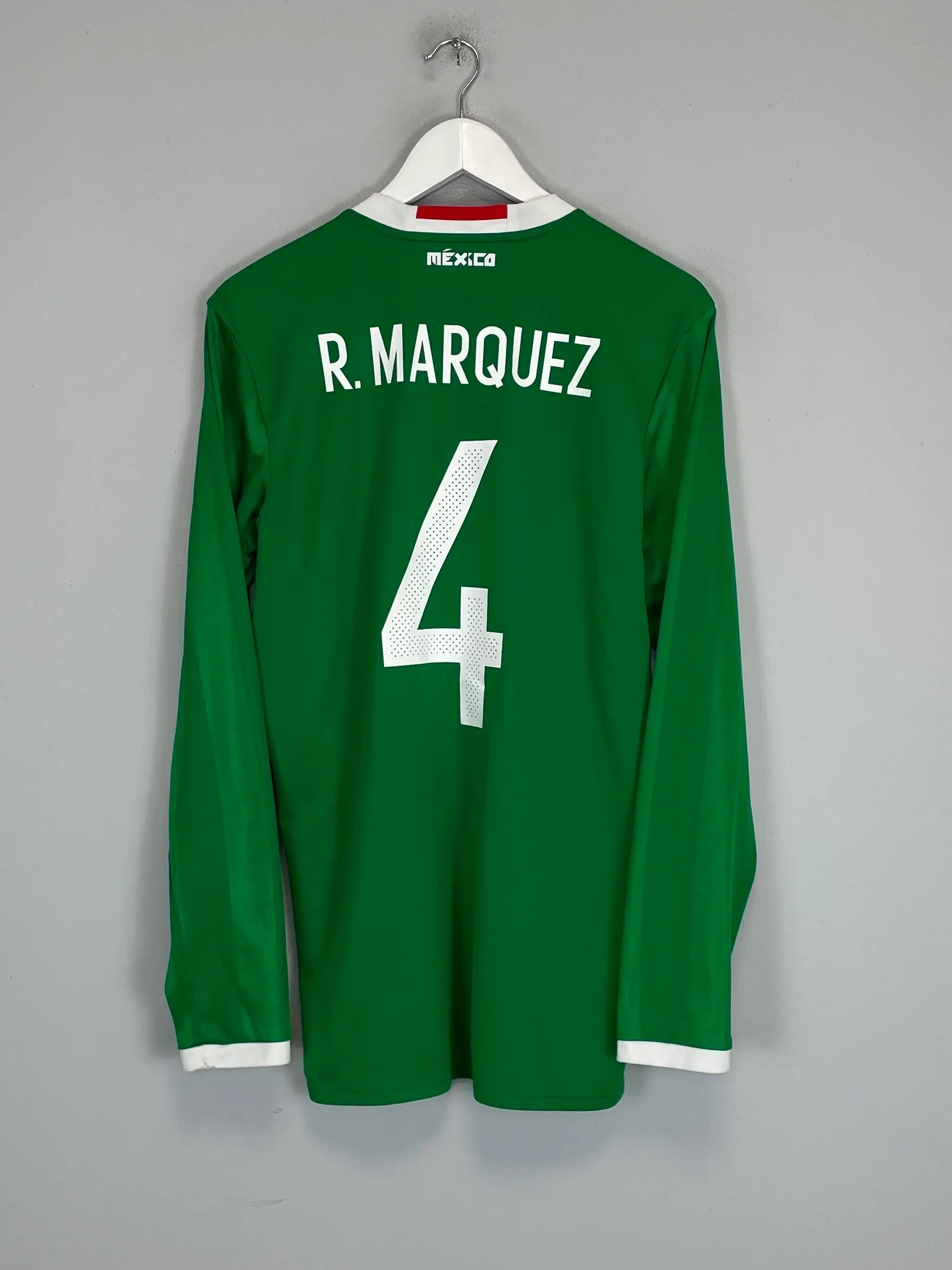 CULT KITS - 2016/17 MEXICO MARQUEZ #4 L/S HOME SHIRT (M) ADIDAS