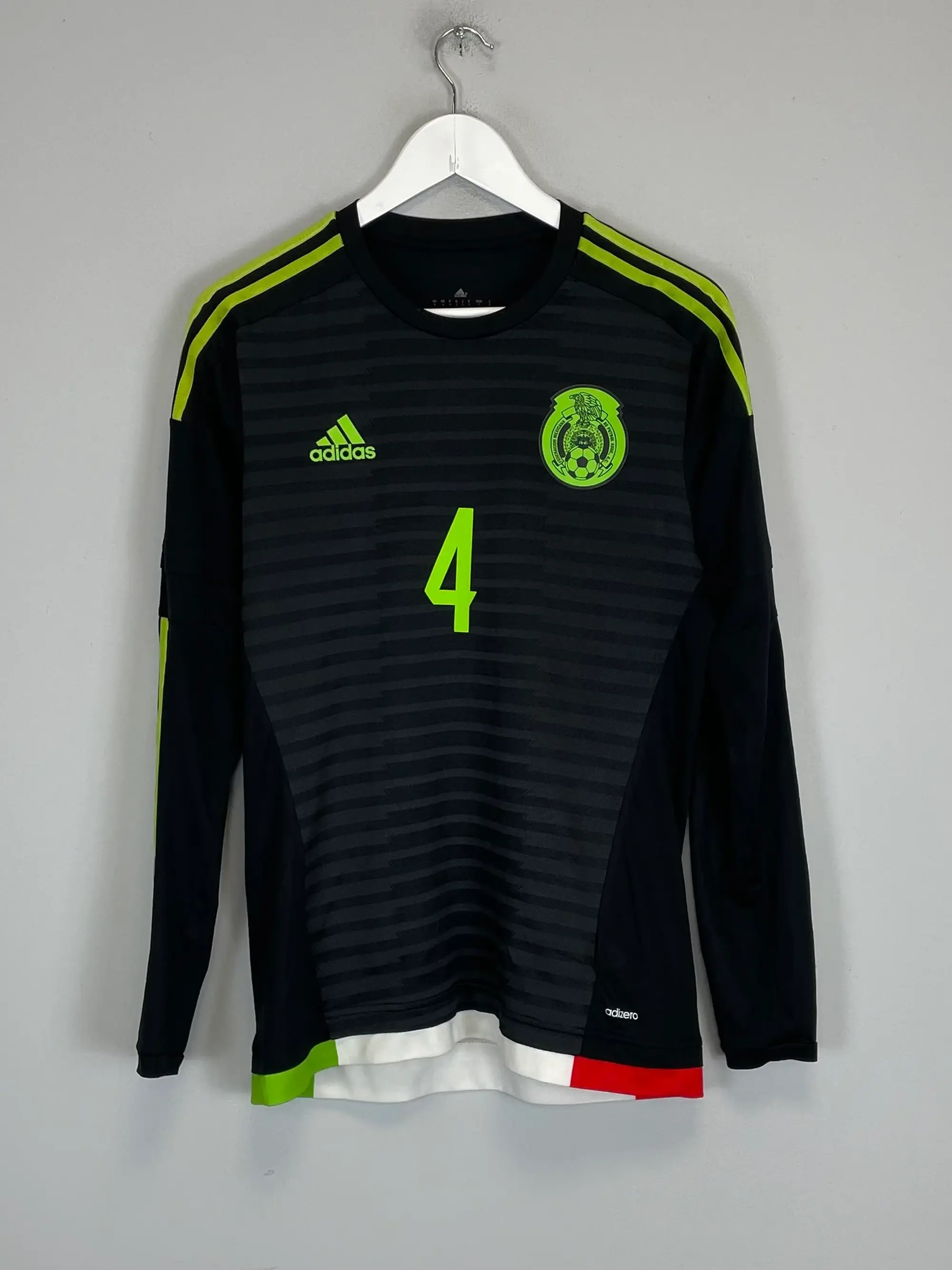 CULT KITS - 2016/17 MEXICO MARQUEZ #4 L/S HOME SHIRT (M) ADIDAS