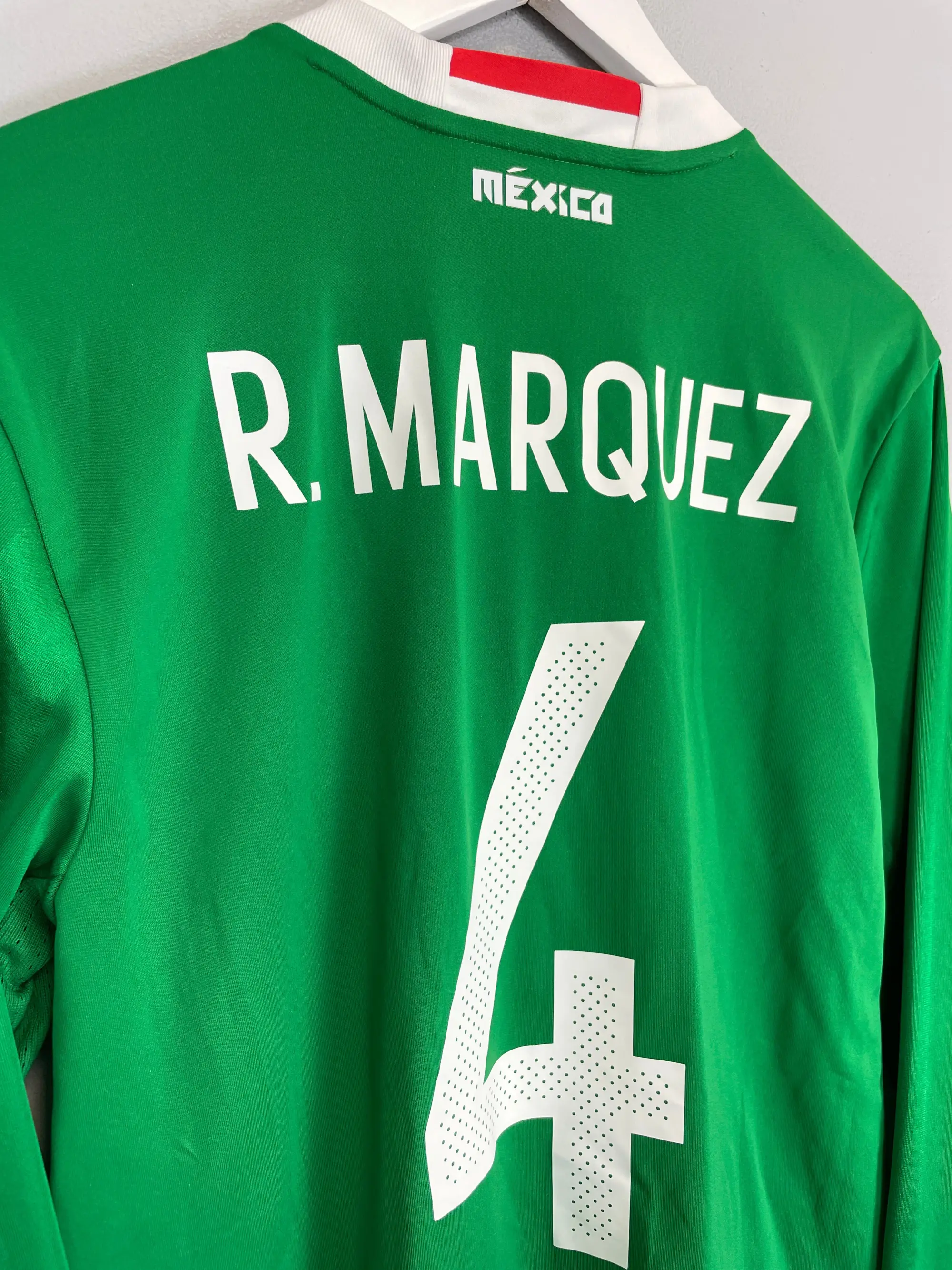 CULT KITS - 2016/17 MEXICO MARQUEZ #4 L/S HOME SHIRT (M) ADIDAS