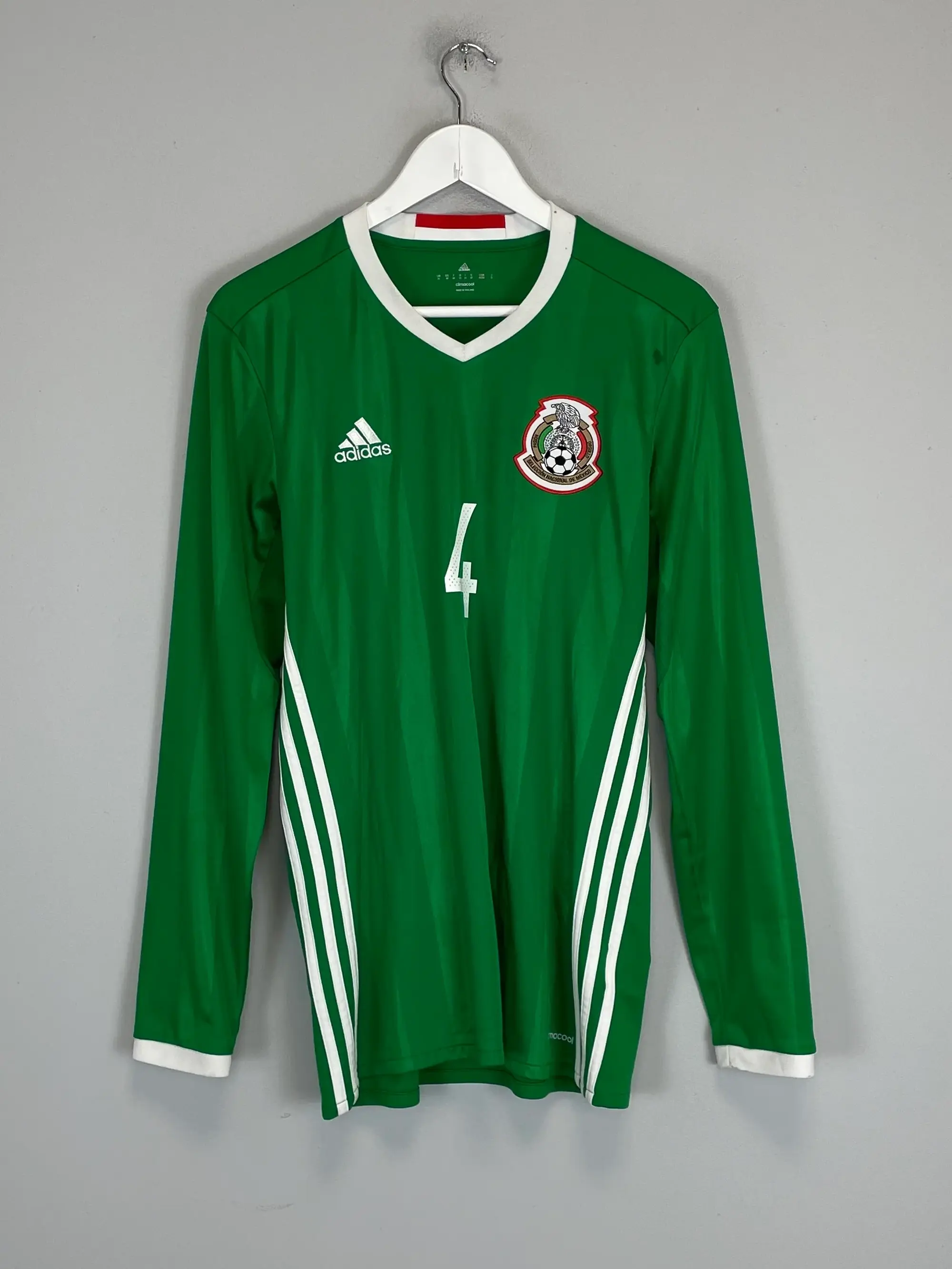 CULT KITS - 2016/17 MEXICO MARQUEZ #4 L/S HOME SHIRT (M) ADIDAS