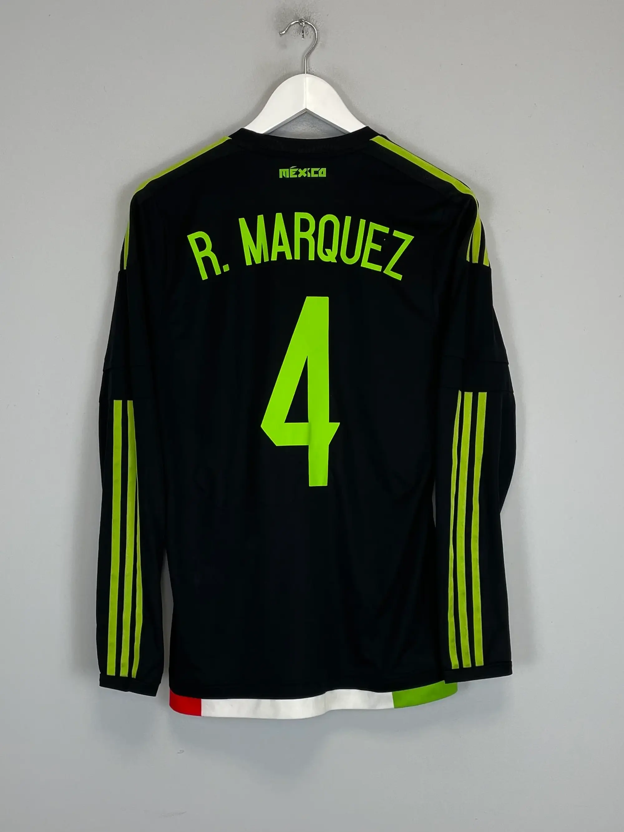 CULT KITS - 2016/17 MEXICO MARQUEZ #4 L/S HOME SHIRT (M) ADIDAS