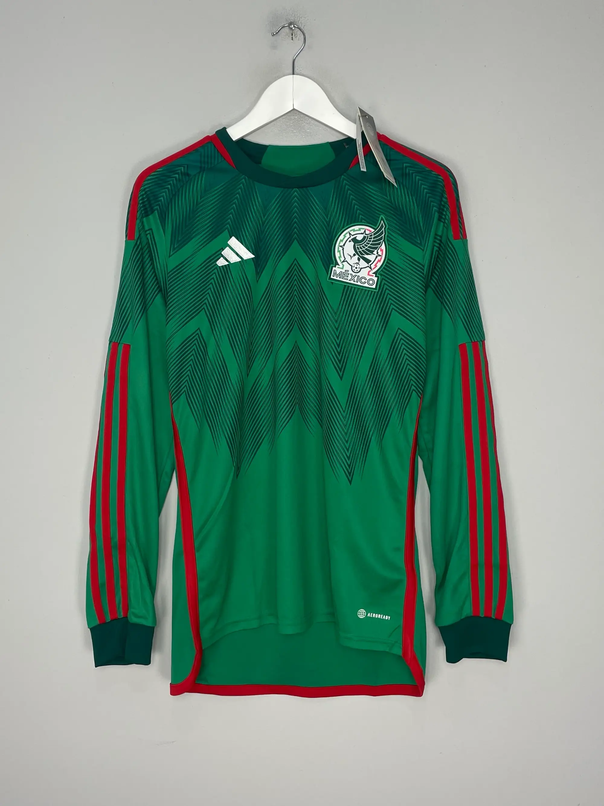 CULT KITS - 2022/23 MEXICO *BNIB* L/S HOME SHIRT (M) ADIDAS