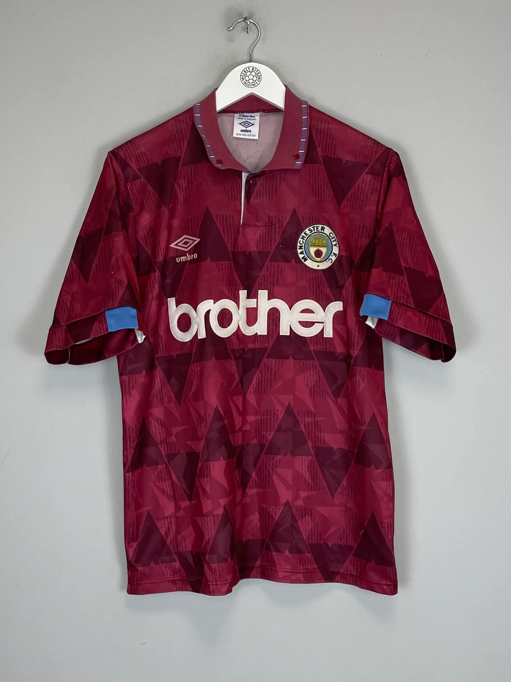 CULT KITS - 1990/92 MANCHESTER CITY AWAY SHIRT (M) UMBRO