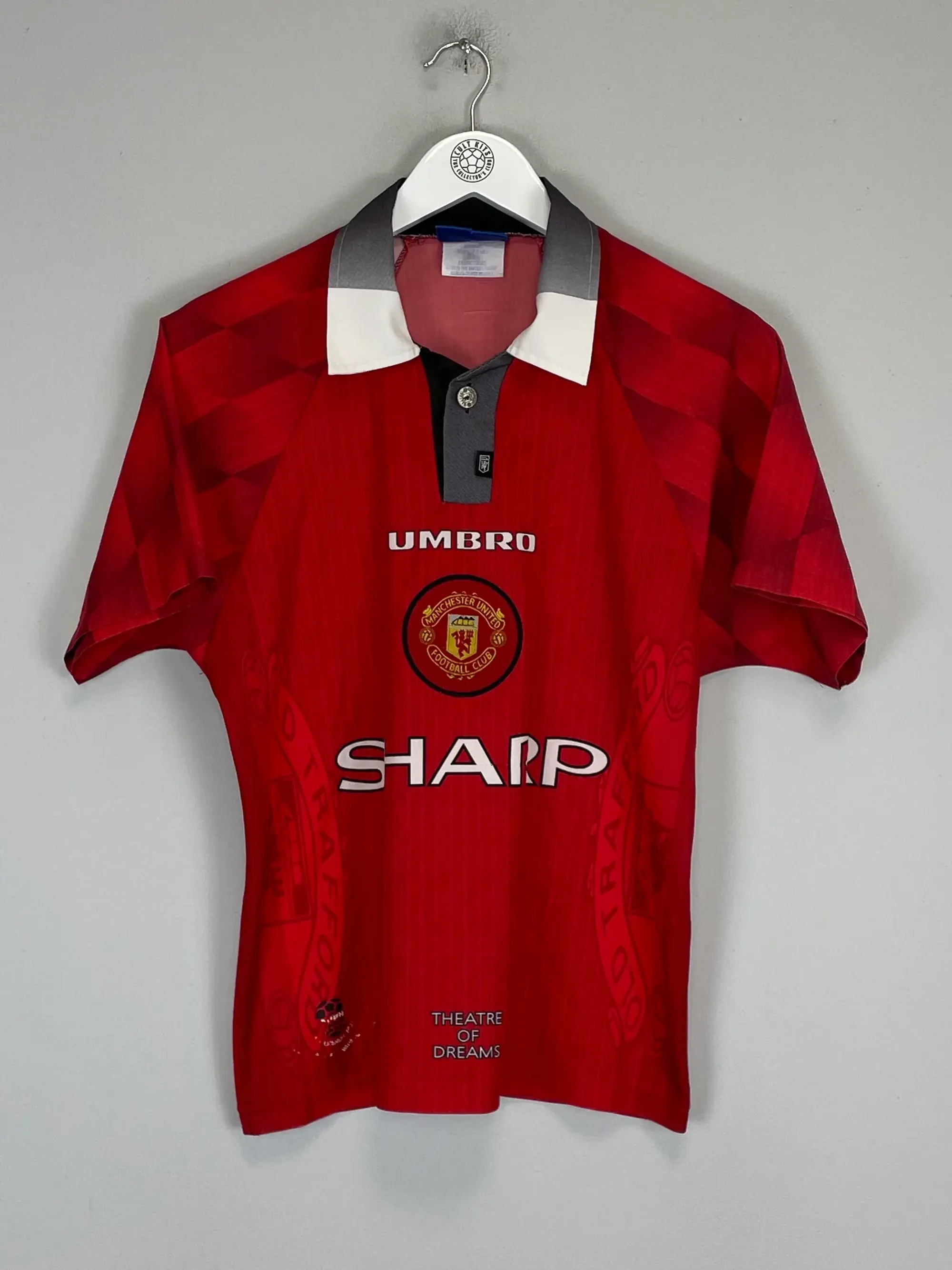 CULT KITS - 1996/98 MANCHESTER UNITED HOME SHIRT (Y) UMBRO