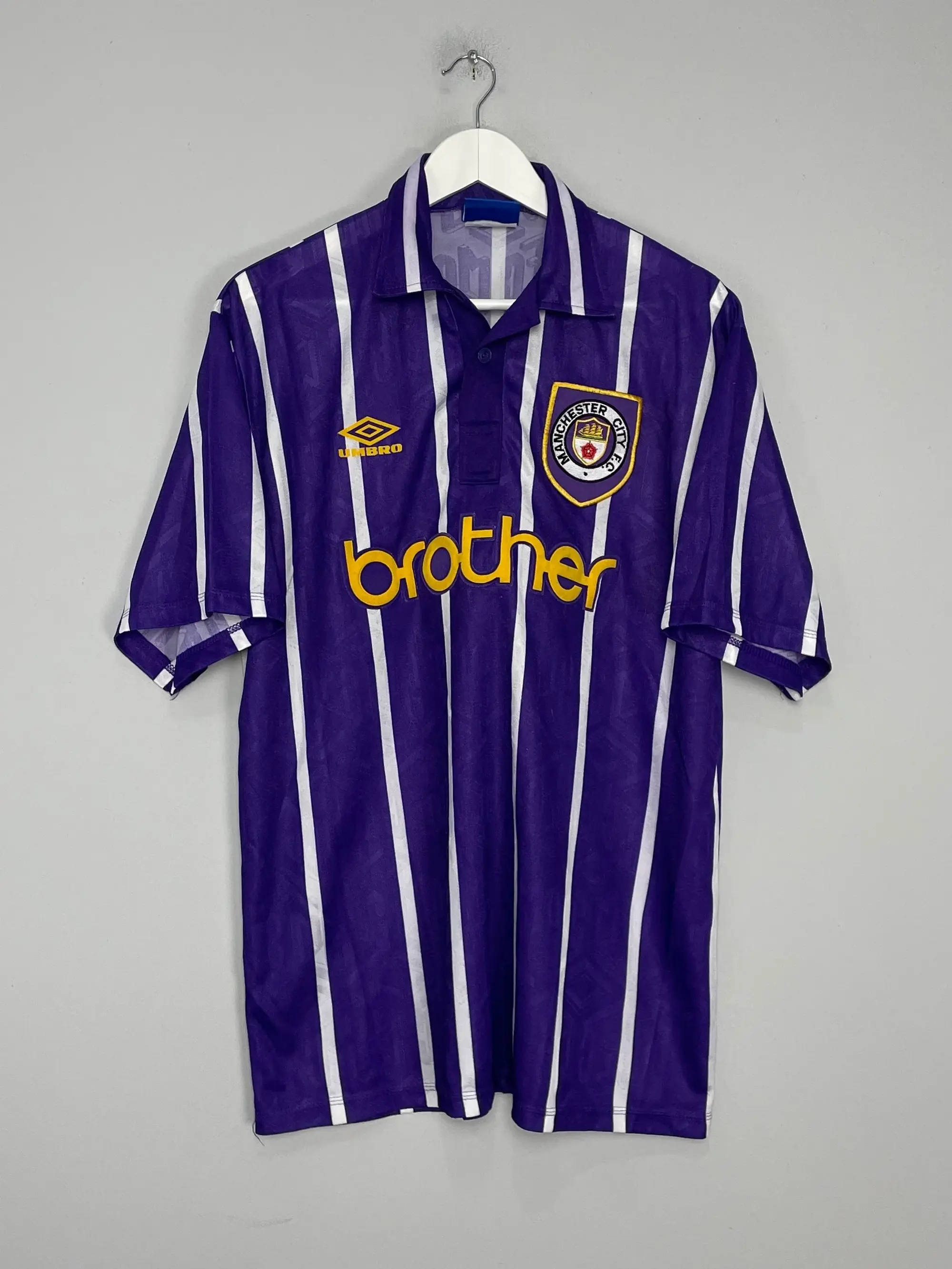 CULT KITS - 1992/94 MANCHESTER CITY AWAY SHIRT (XL) UMBRO