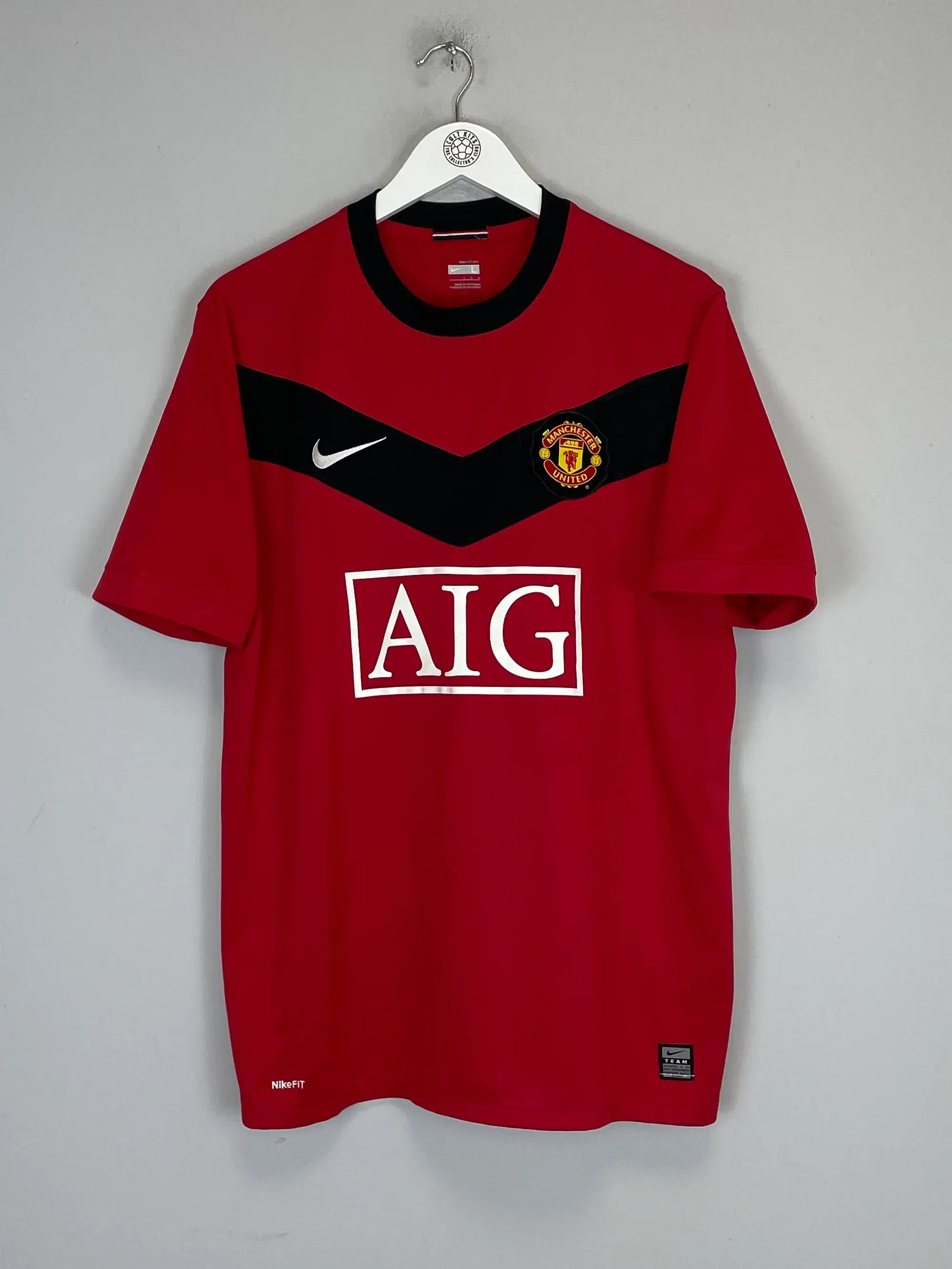 CULT KITS - 2009/10 MANCHESTER UNITED EVRA #3 HOME SHIRT (L) NIKE