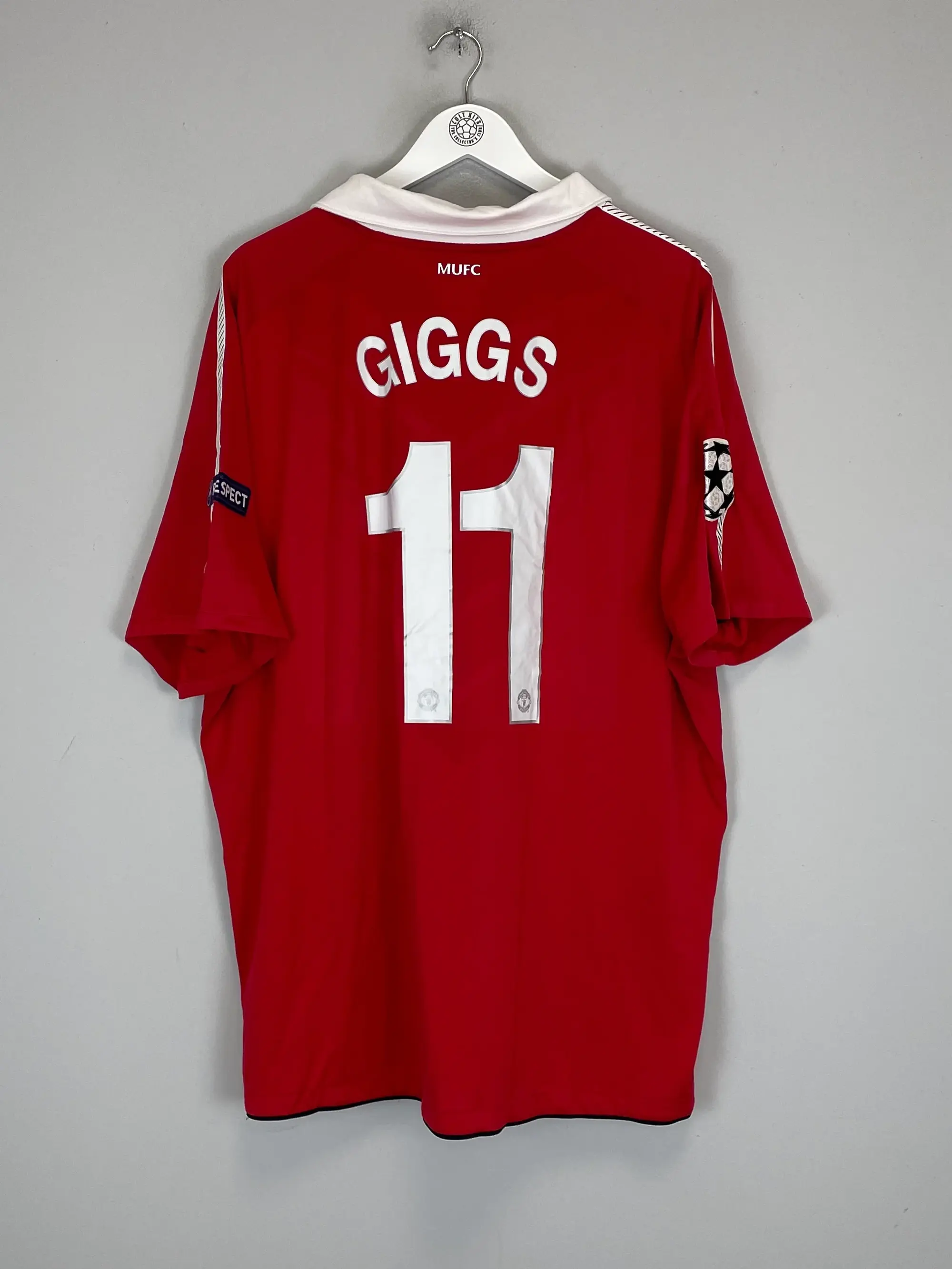 CULT KITS - 2010/11 MANCHESTER UNITED GIGGS #11 C/L HOME SHIRT (XXL) NIKE