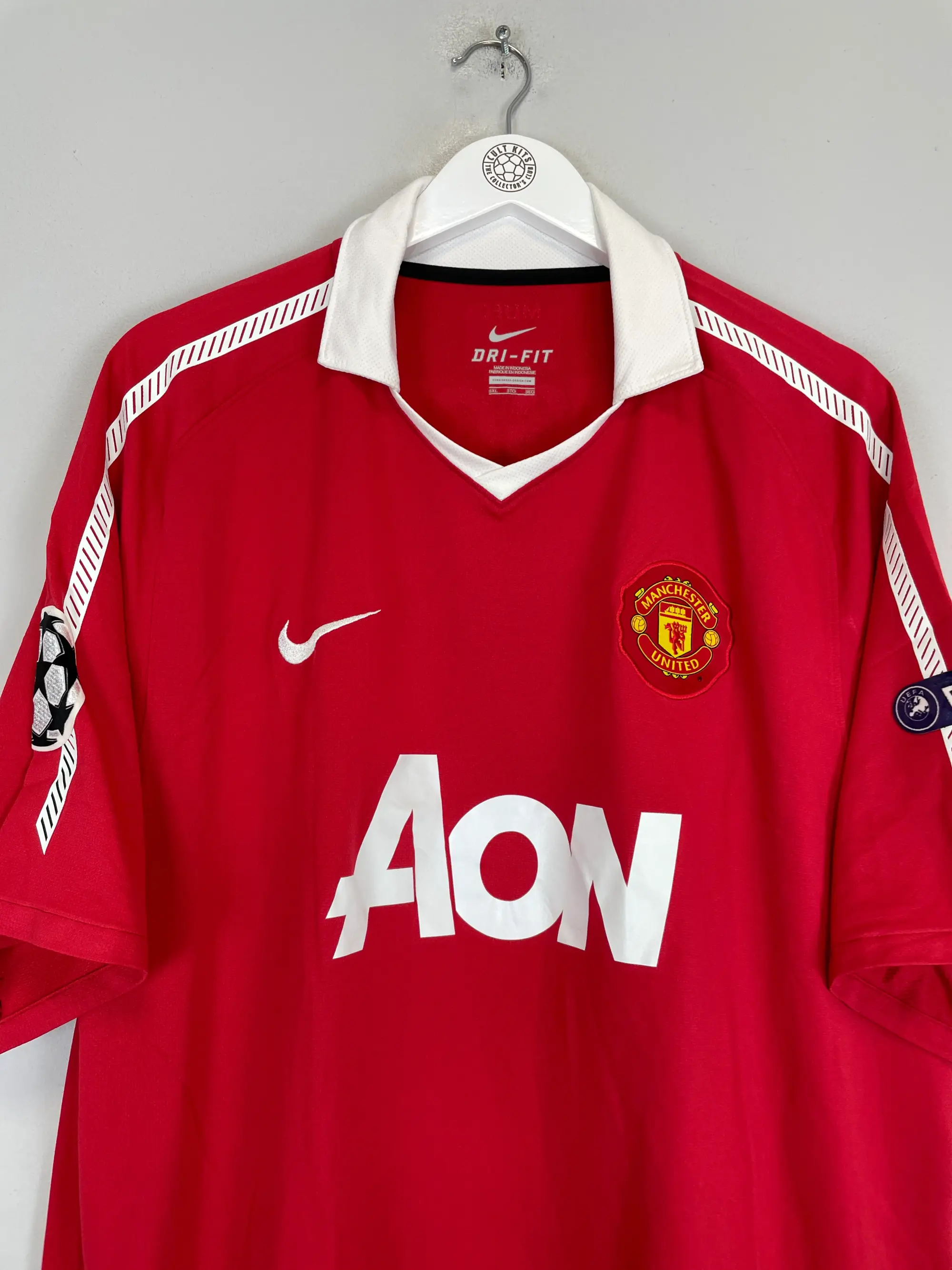 CULT KITS - 2010/11 MANCHESTER UNITED GIGGS #11 C/L HOME SHIRT (XXL) NIKE