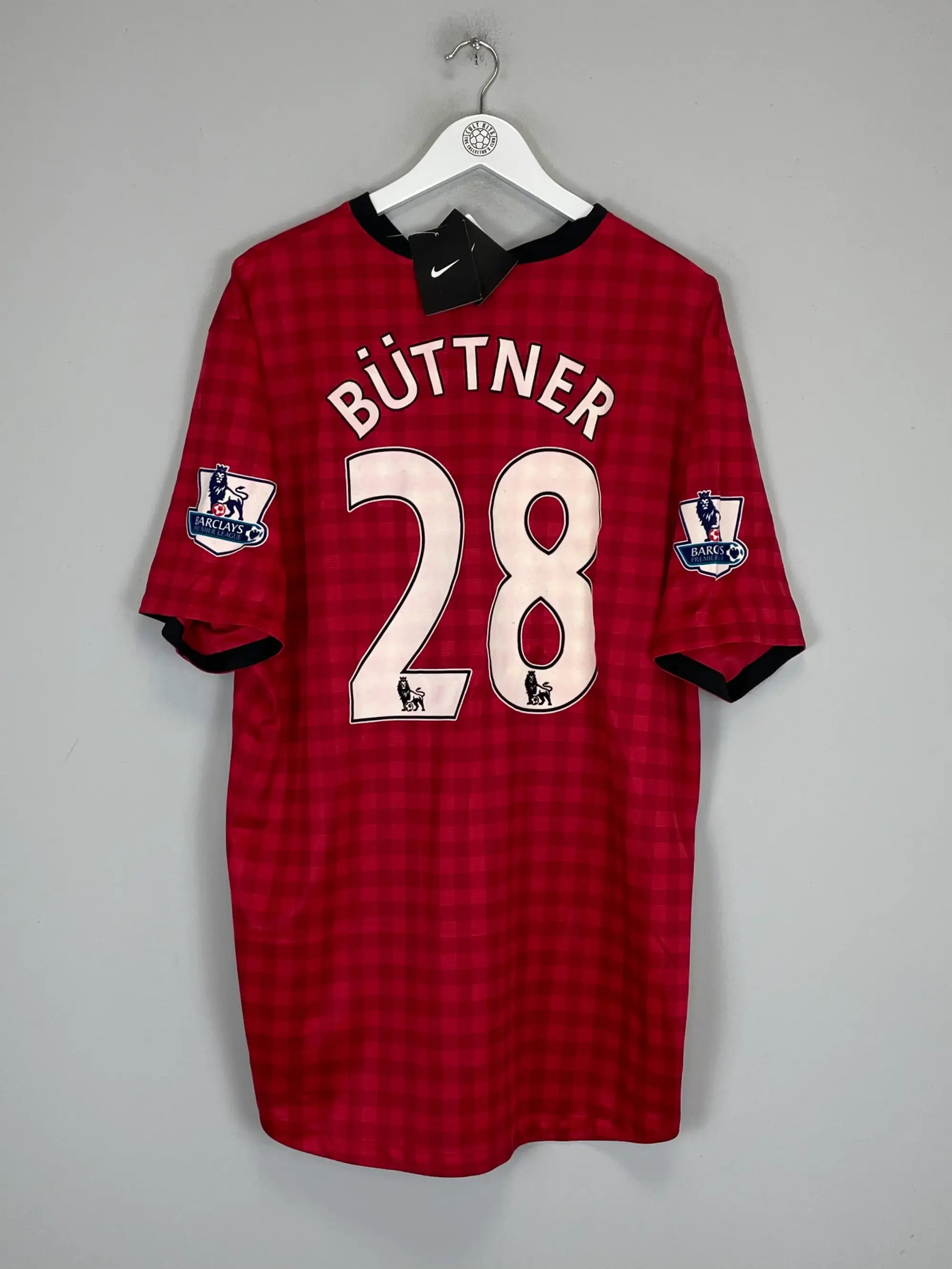 CULT KITS - 2012/13 MANCHESTER UNITED BUTTNER #28 *BNWT* HOME SHIRT (XXL) NIKE